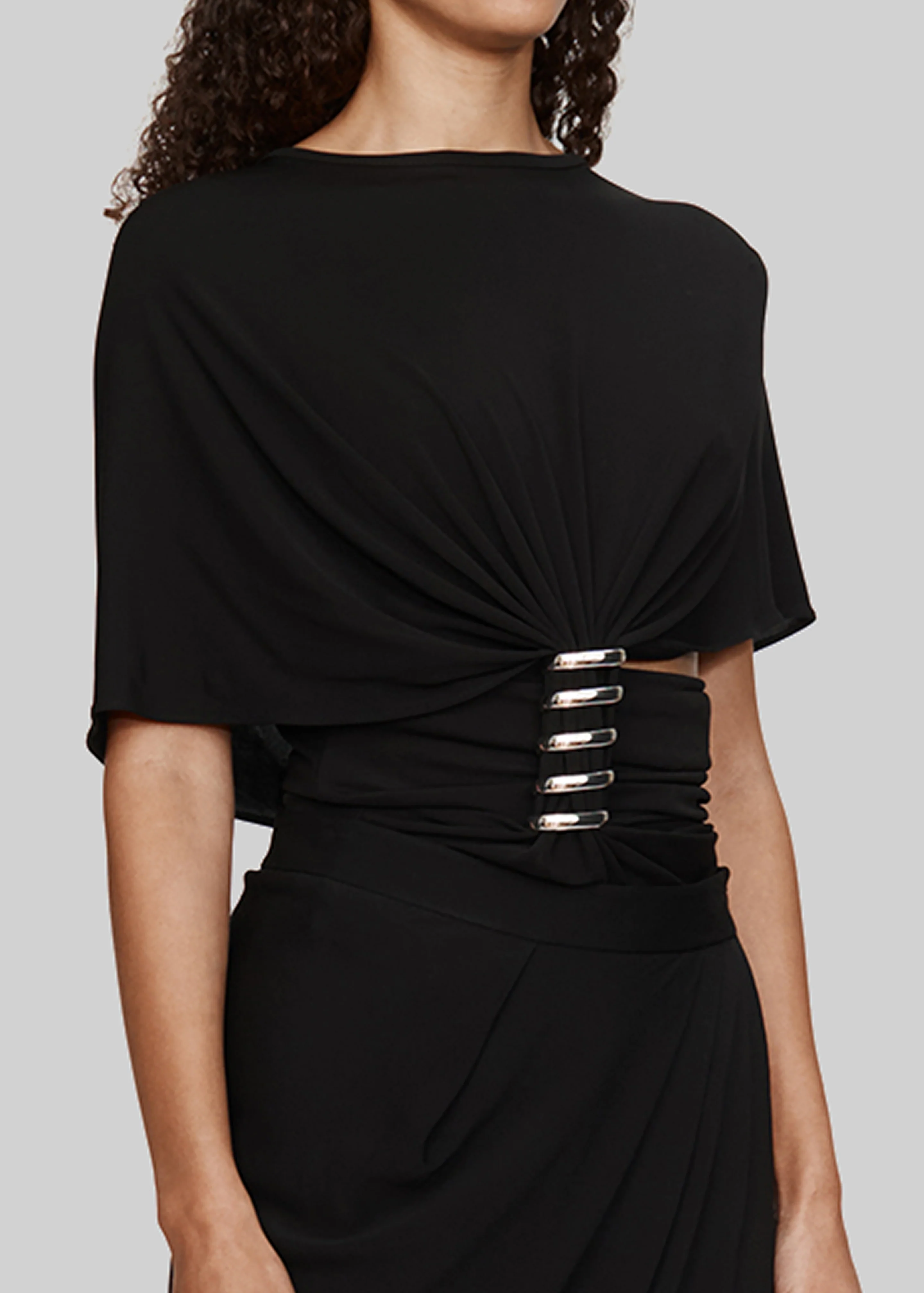 Christopher Esber Coiled Jersey Tee - Black - Image 4