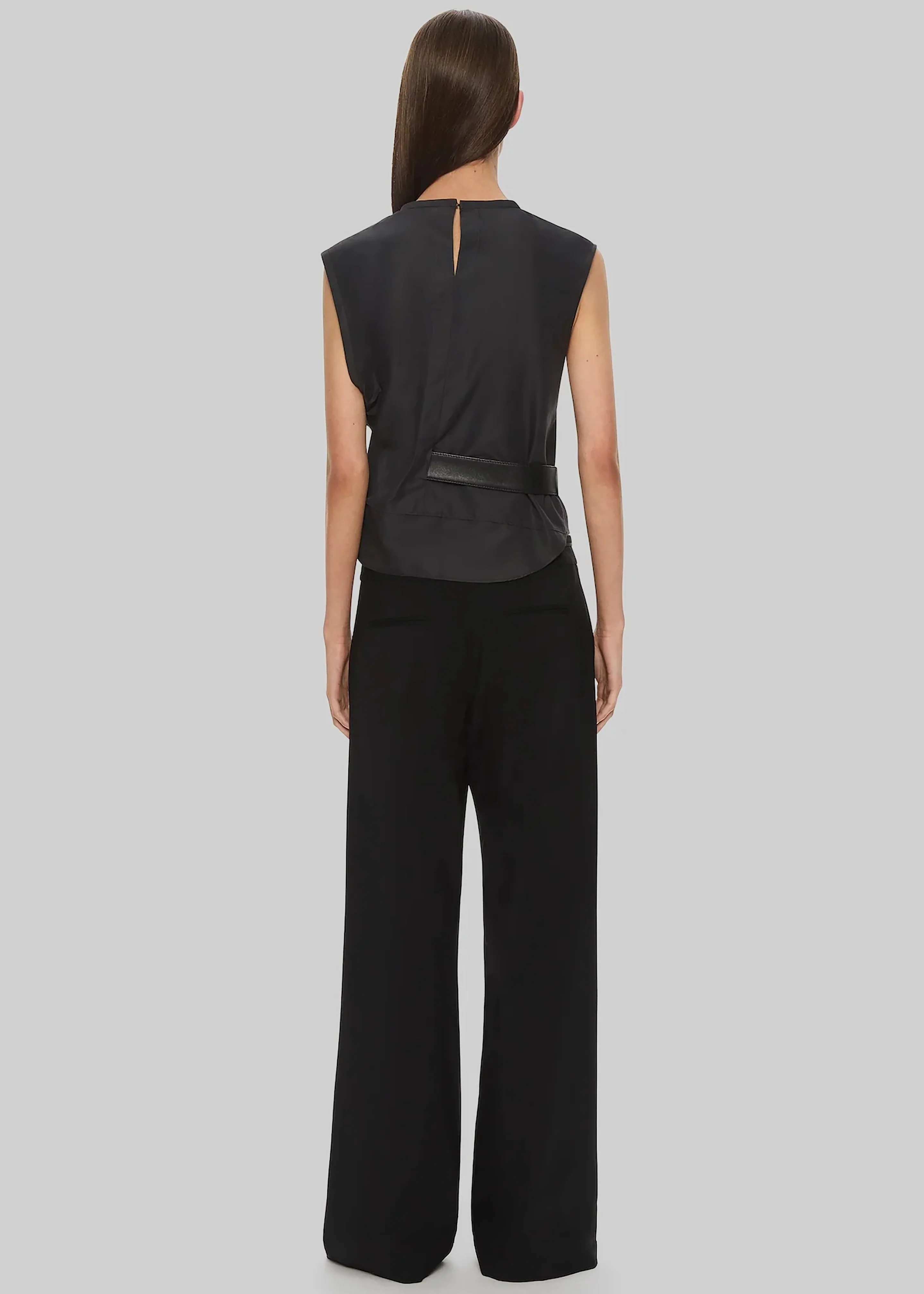 Christopher Esber Locus Belted Taffeta Tank - Carbon - Image 5
