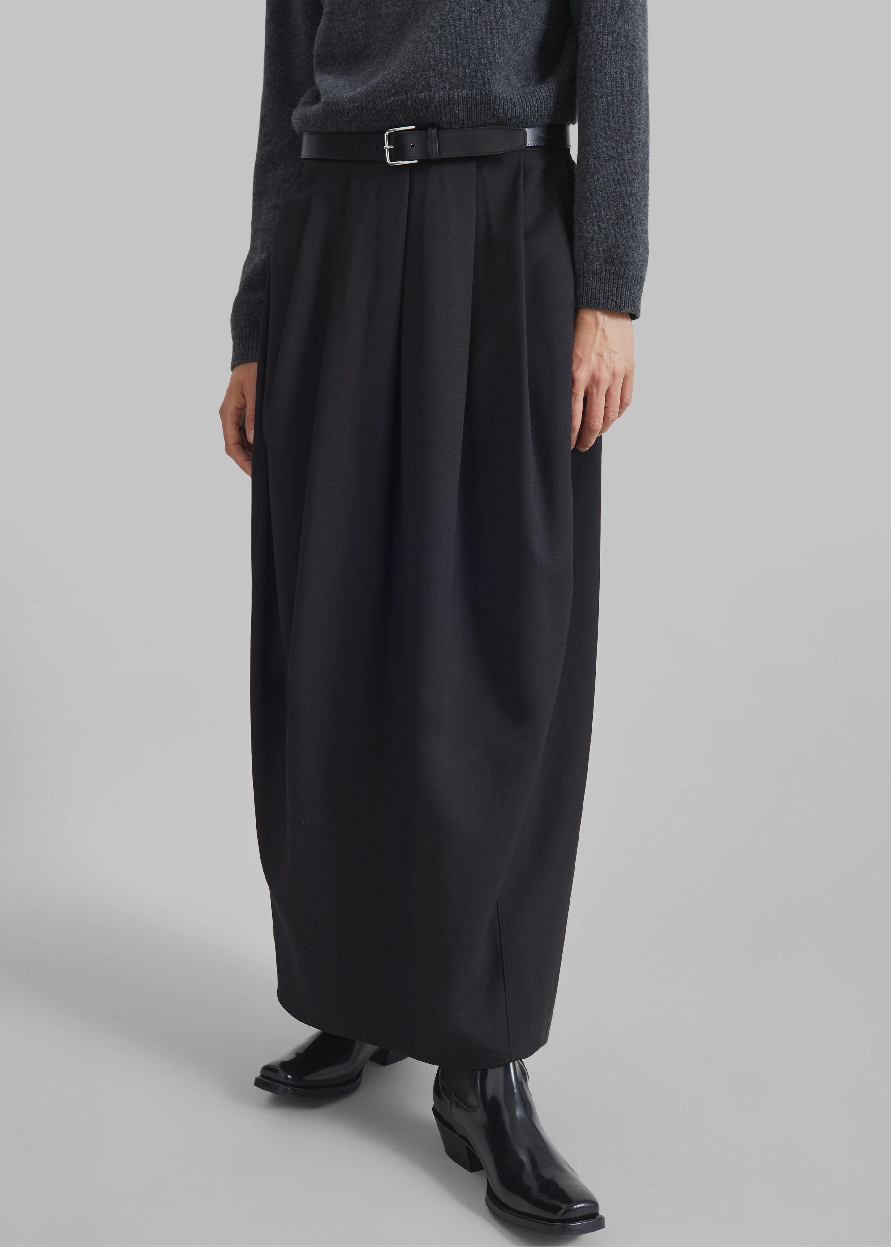 Claremont Cocoon Skirt - Black - Image 2