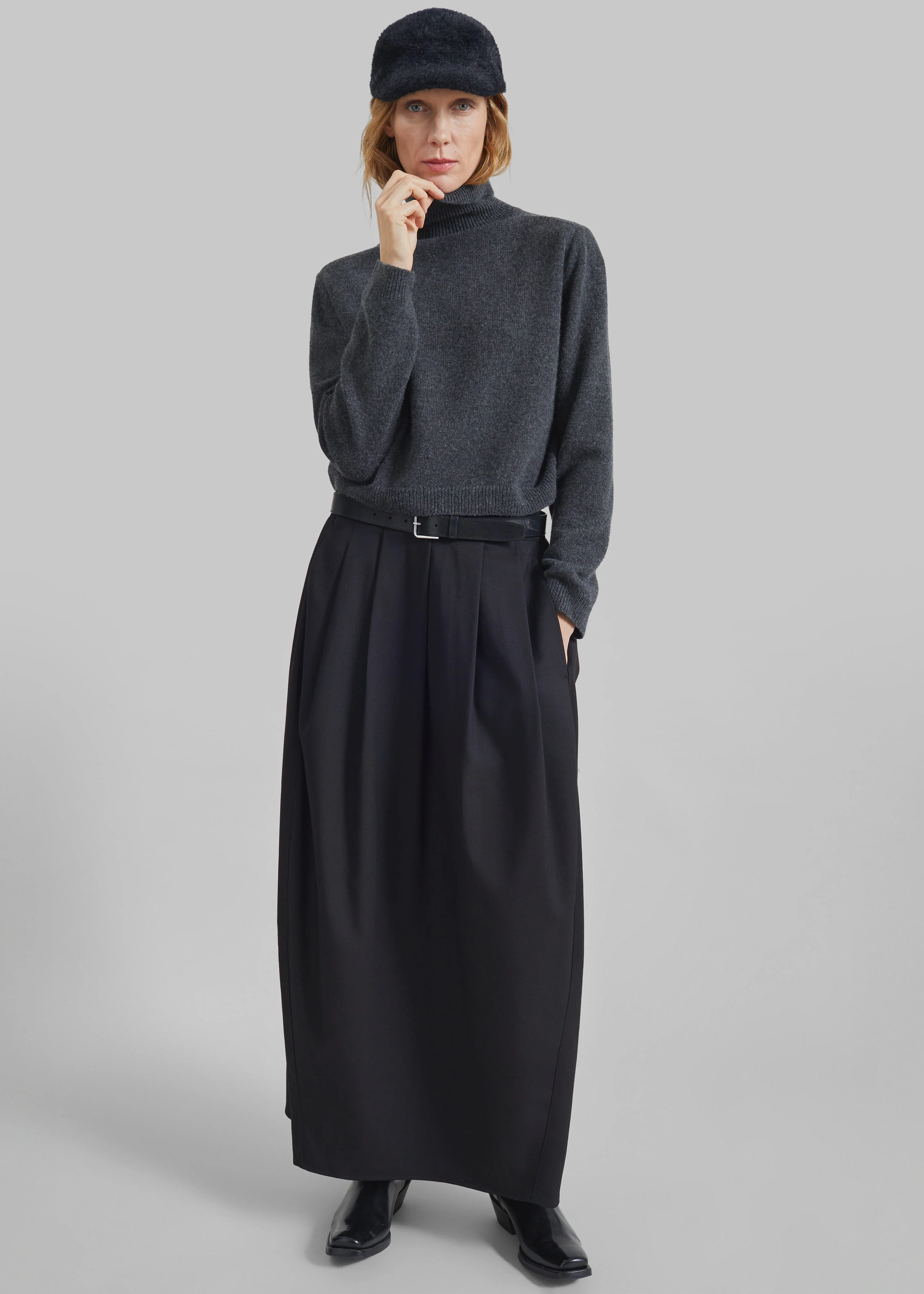 Claremont Cocoon Skirt - Black - Image 5