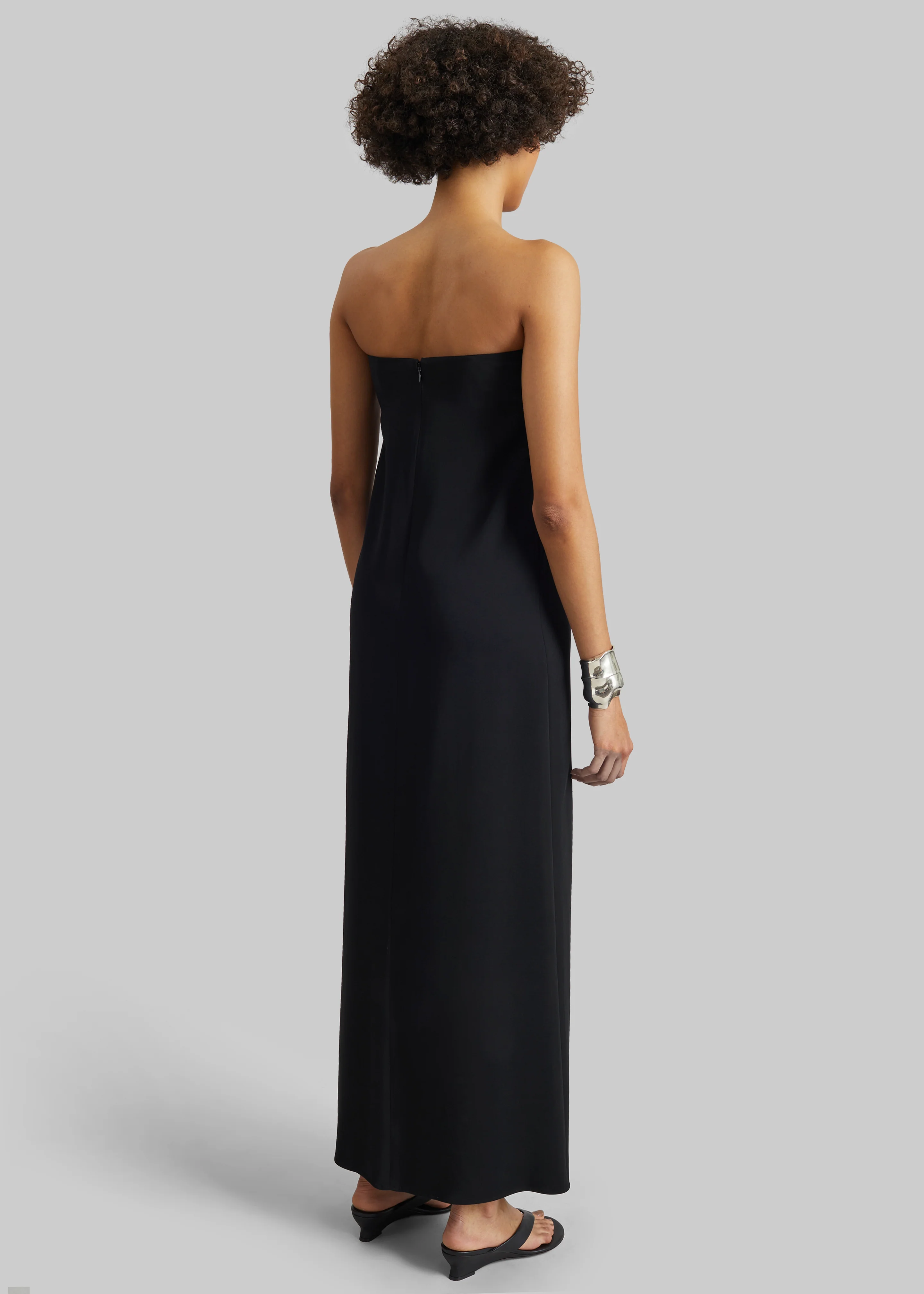 CO Strapless Dress - Black - Image 4