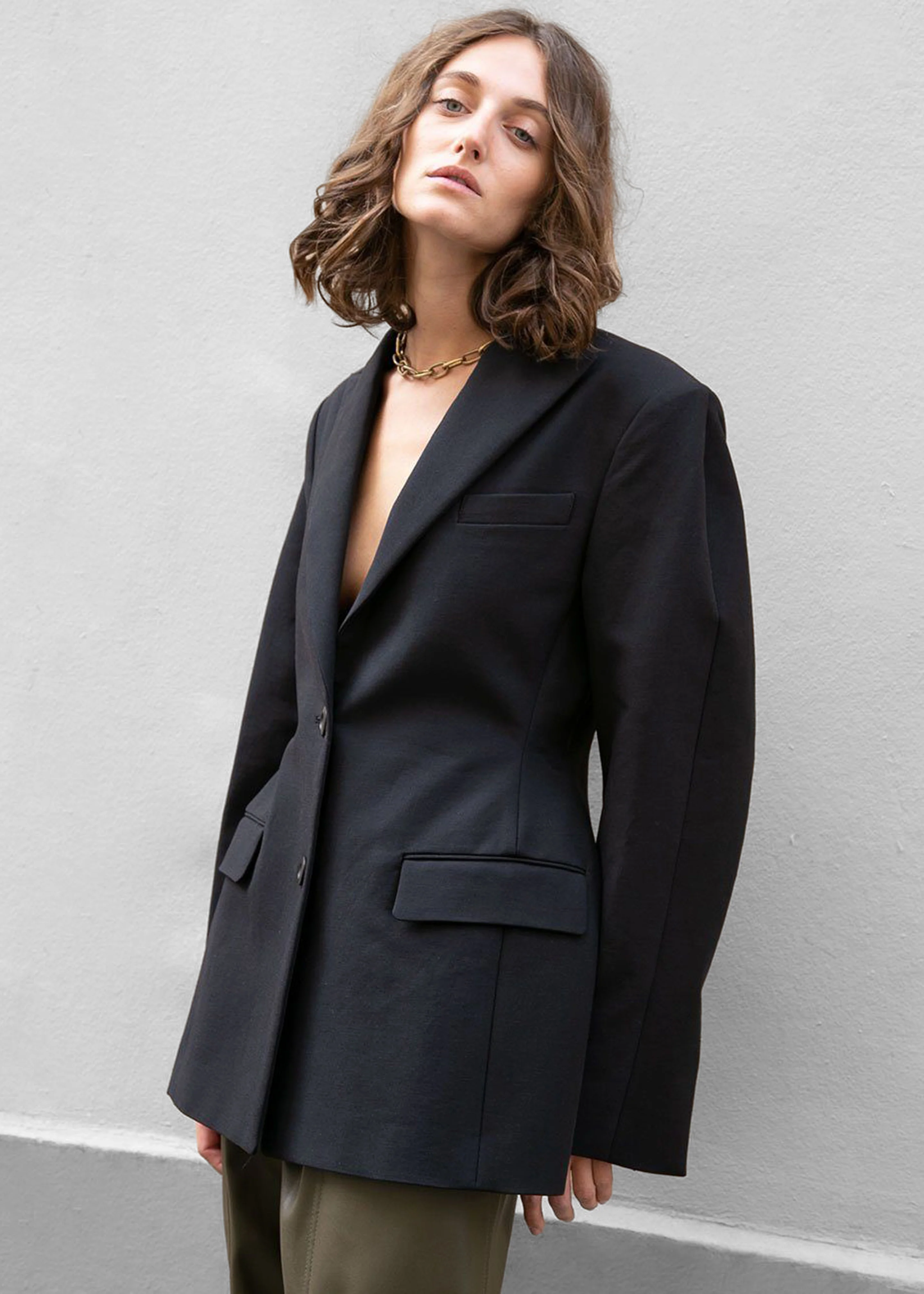Colette Hourglass Blazer - Black - Image 4