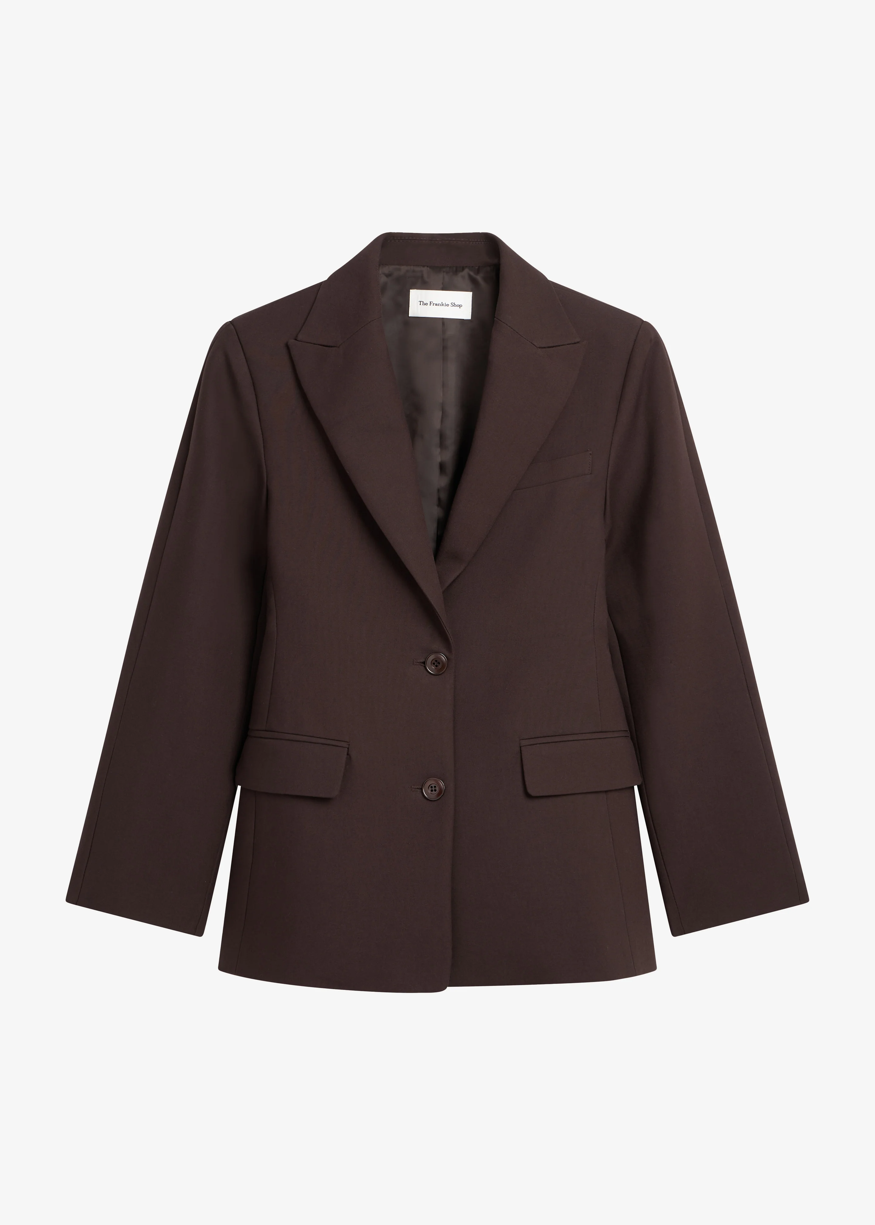 Colette Hourglass Blazer - Dark Brown - Image 10