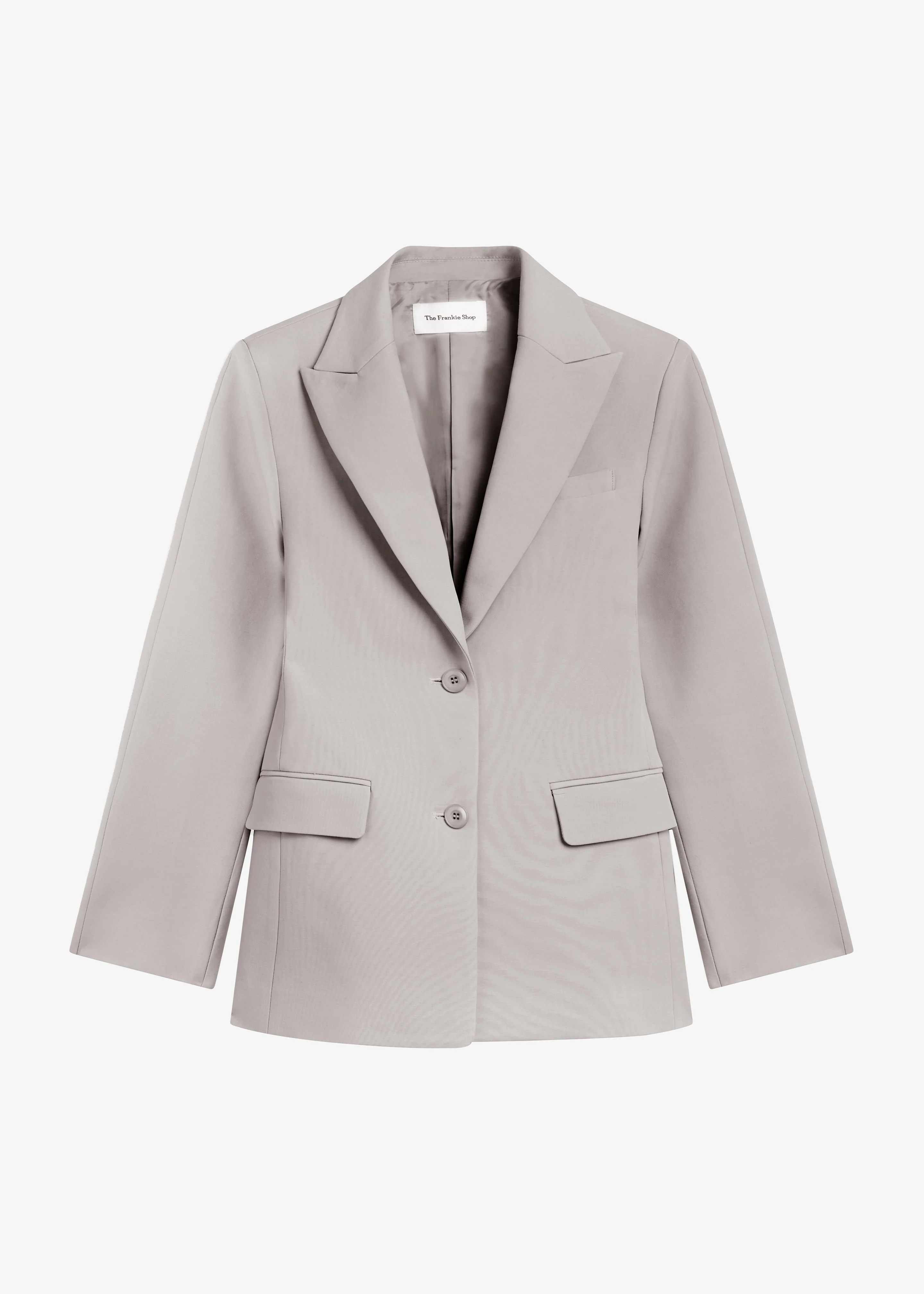 Colette Hourglass Satin Blazer - Light Taupe - Image 9