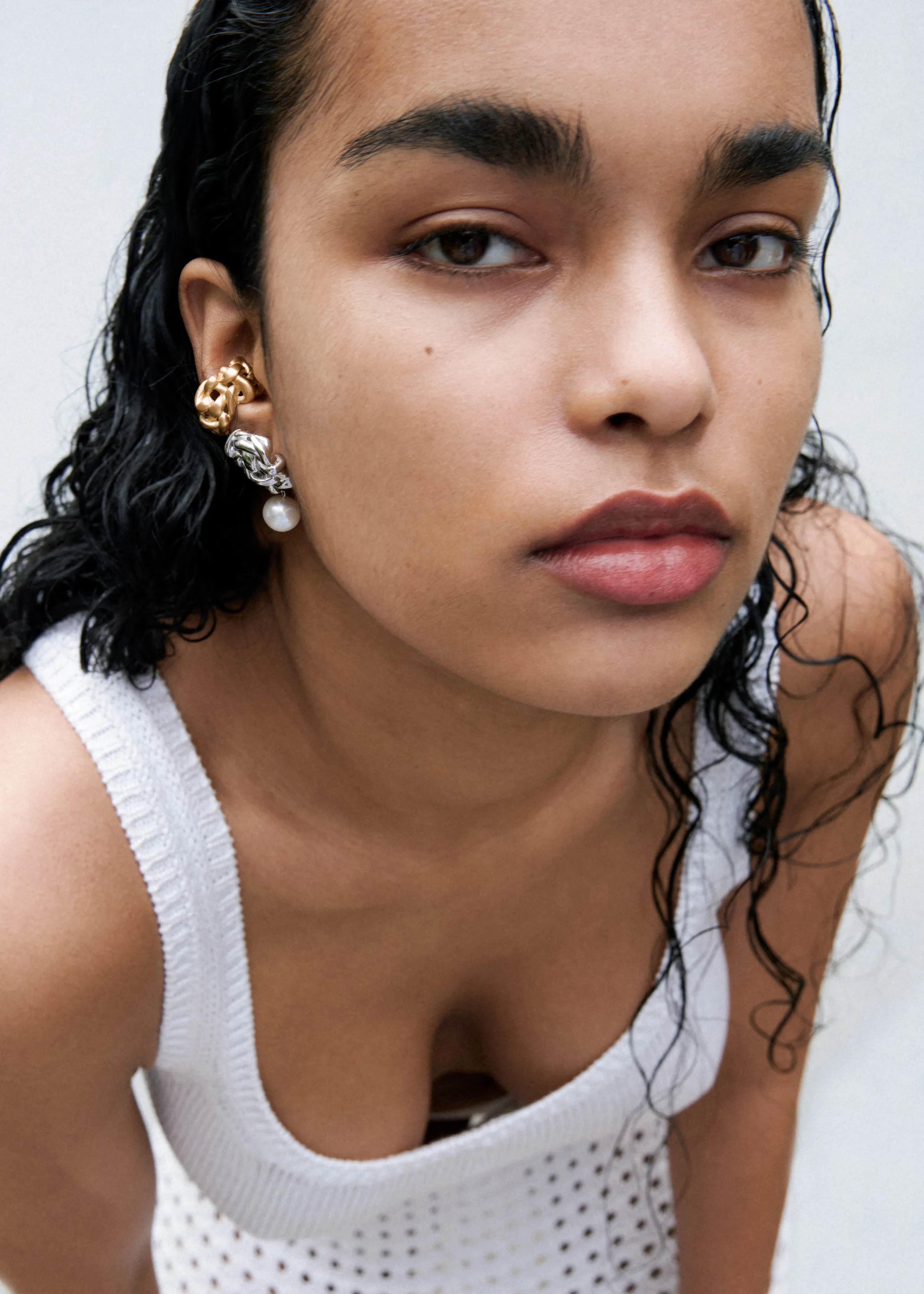 Completedworks The Paths of Memory Earrings - Pearl/Silver - Image 3