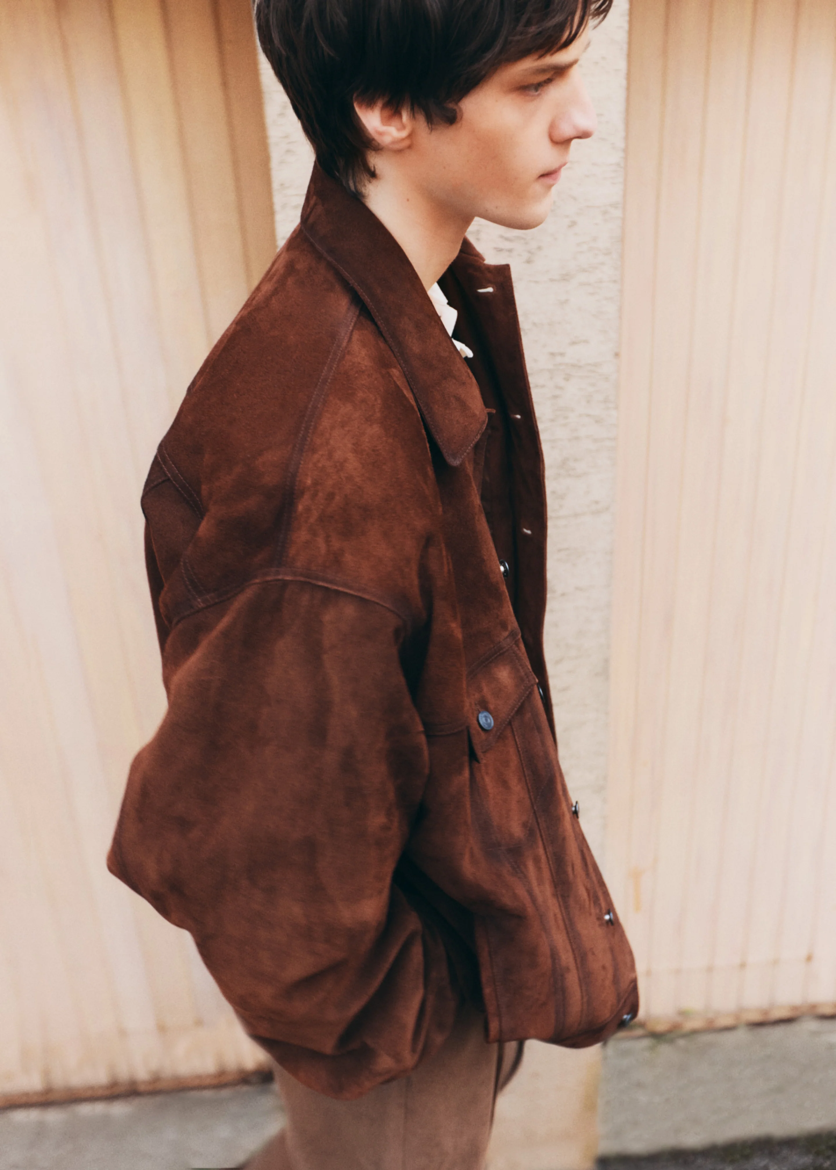 Conan Suede Jacket - Brown - Image 7