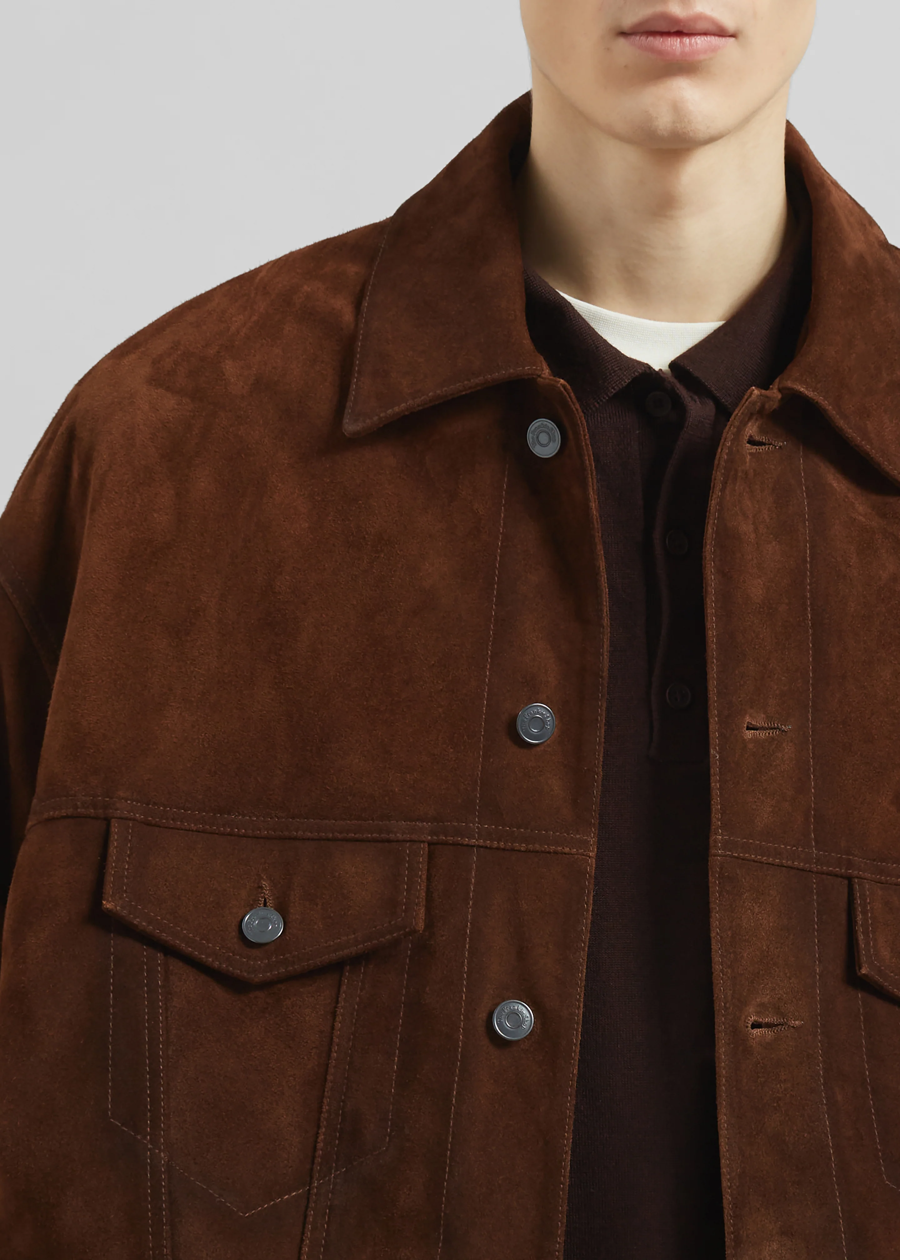 Conan Suede Jacket - Brown - Image 9