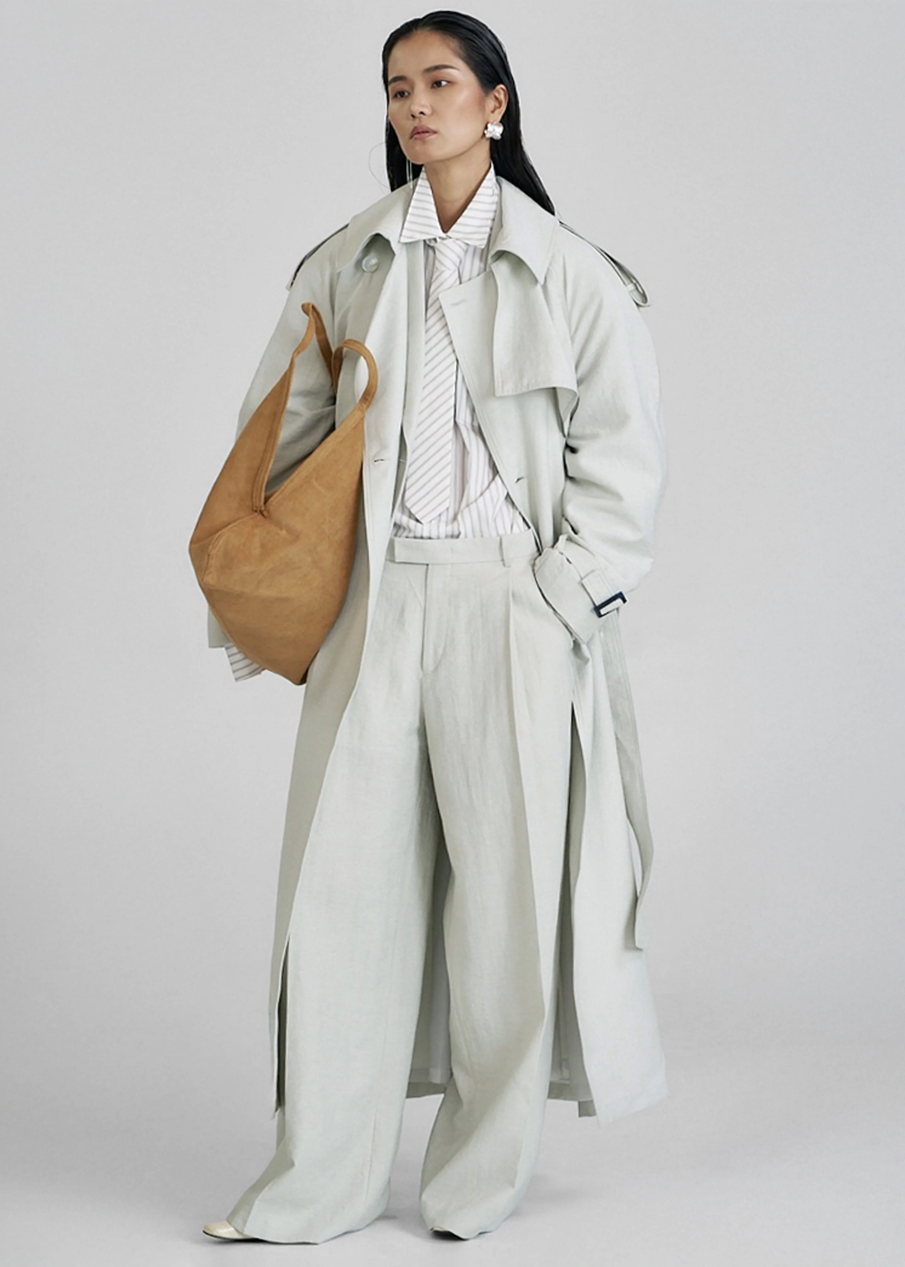 Connahy Tie Neck Shirt - White - Image 4