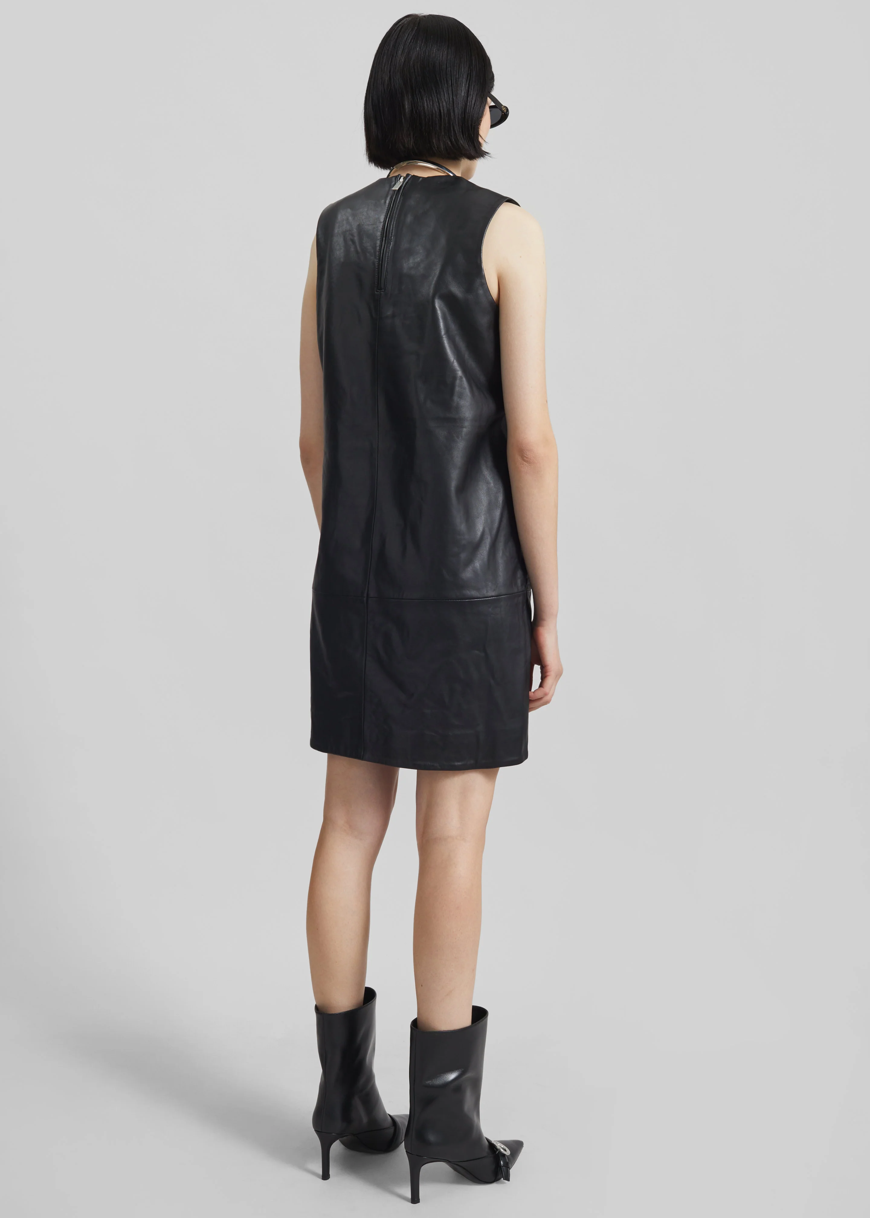 Coperni Ankle Heeled Belt Boots - Black - Image 9