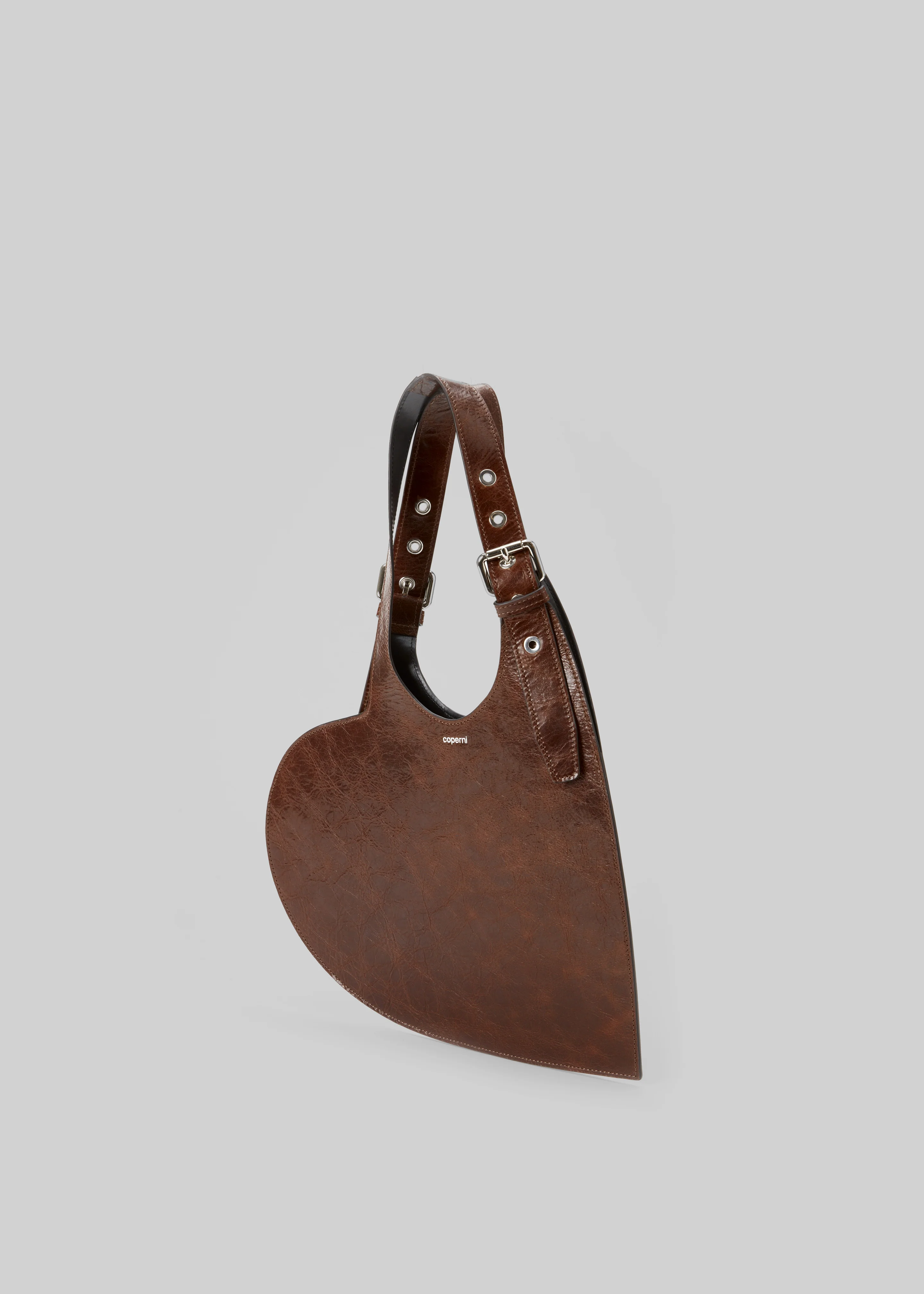 Coperni Belt Heart Tote Bag - Brown - Image 3