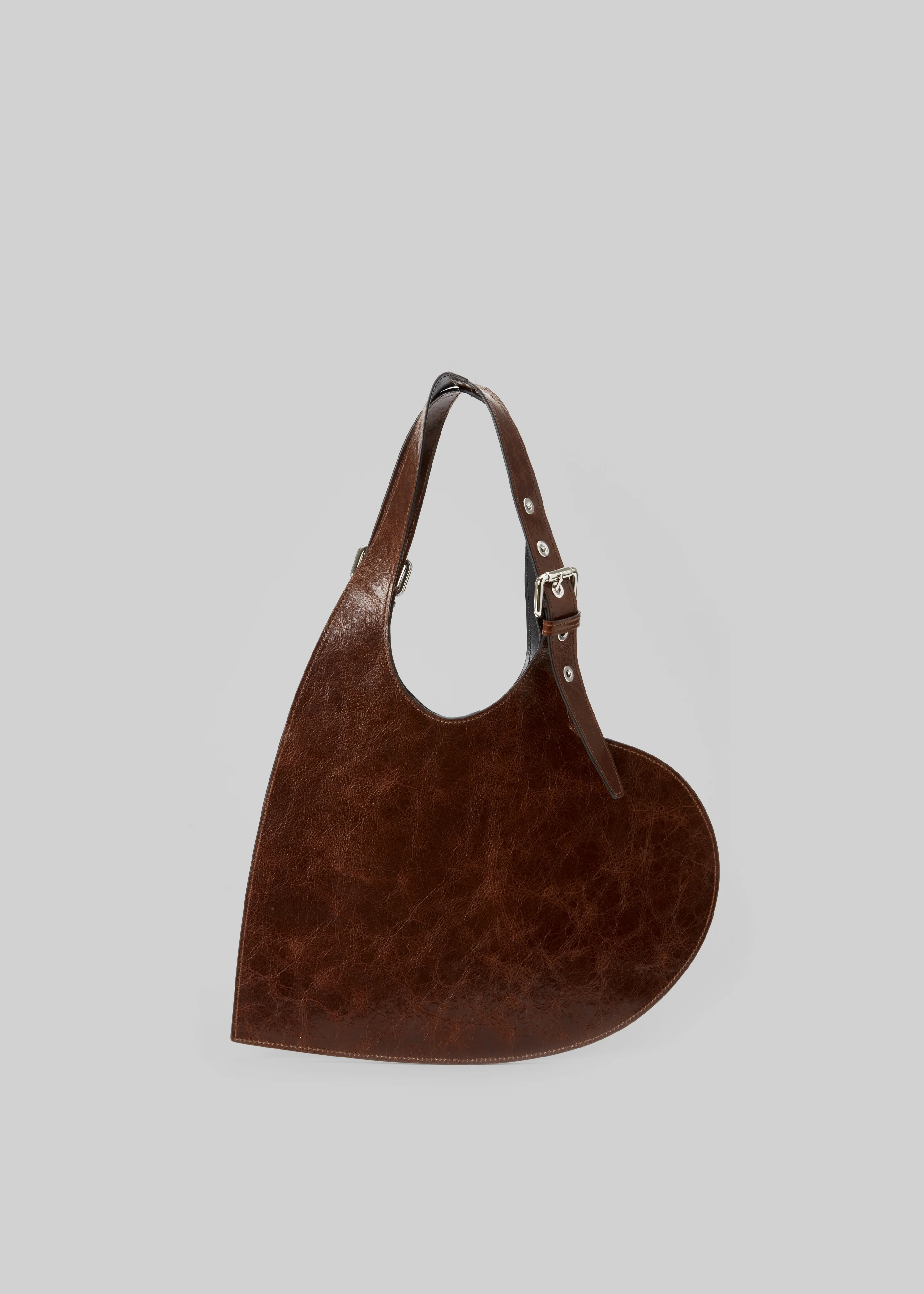 Coperni Belt Heart Tote Bag - Brown - Image 4