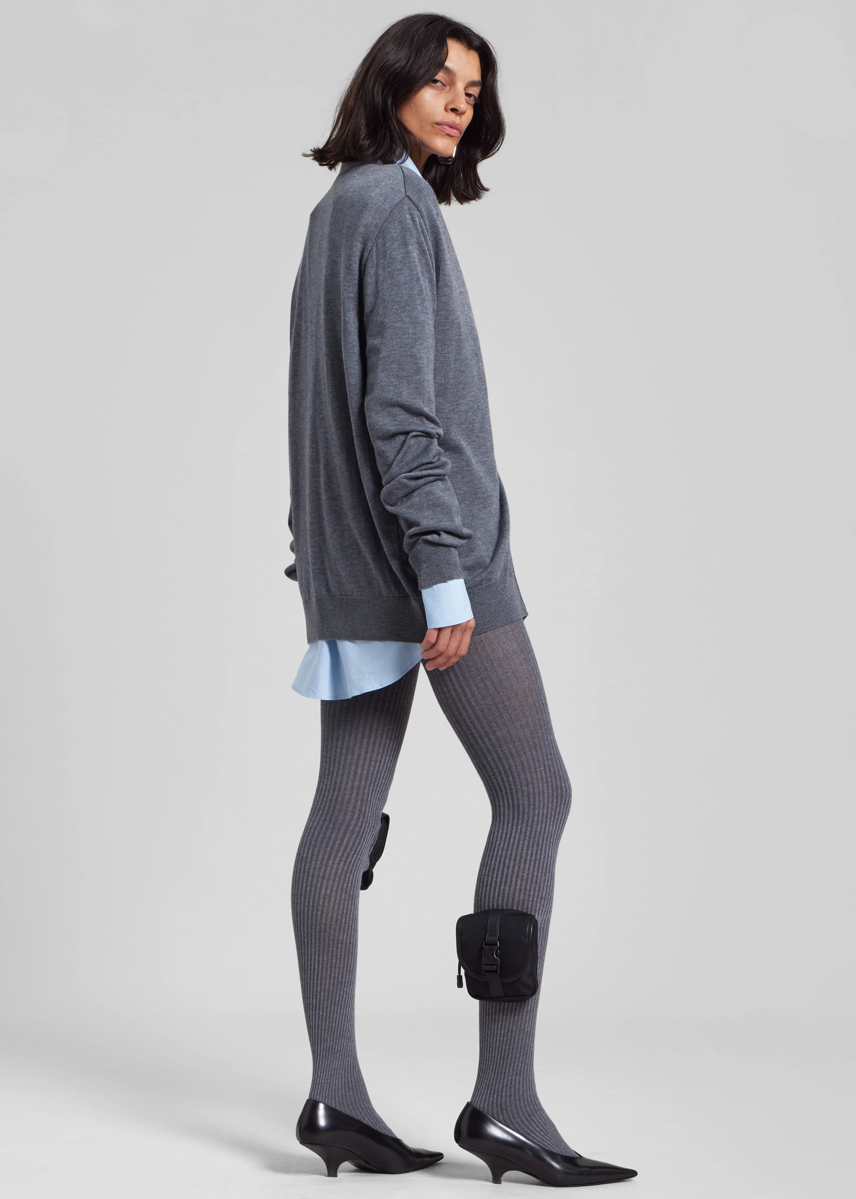 Coperni Knit Tights - Grey - Image 6