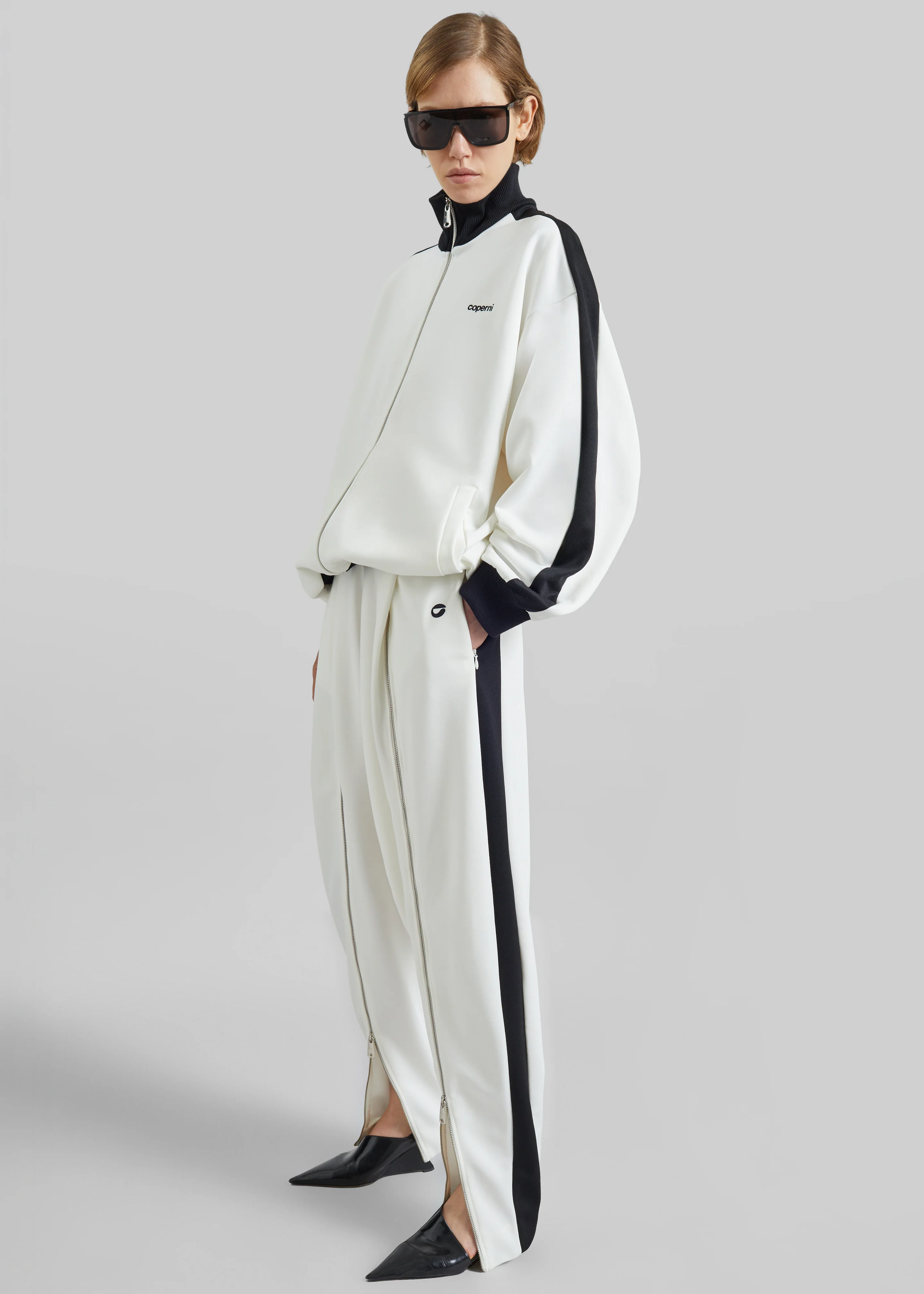 Coperni Oversized Track Jacket - White - Image 2