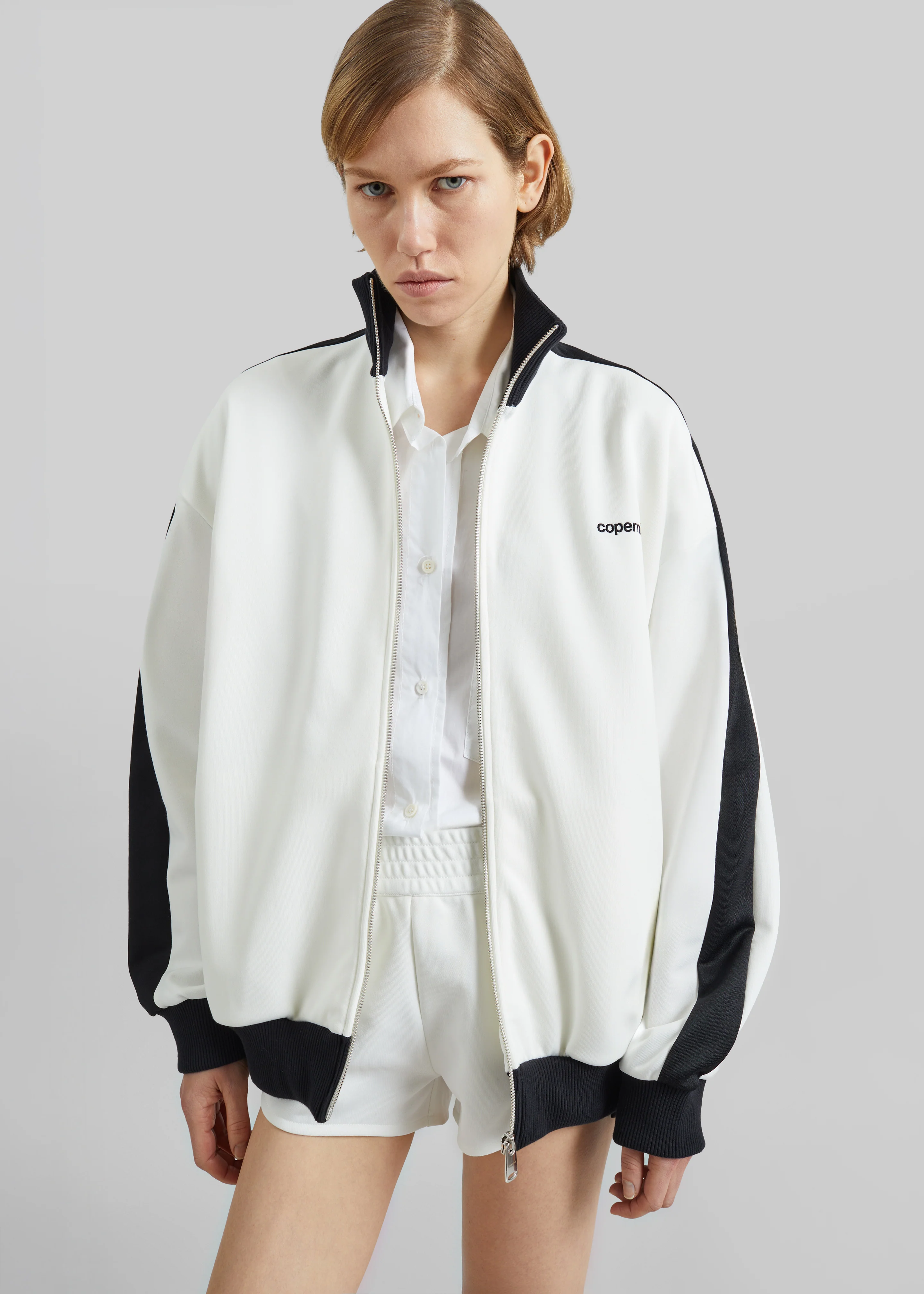 Coperni Oversized Track Jacket - White - Image 6