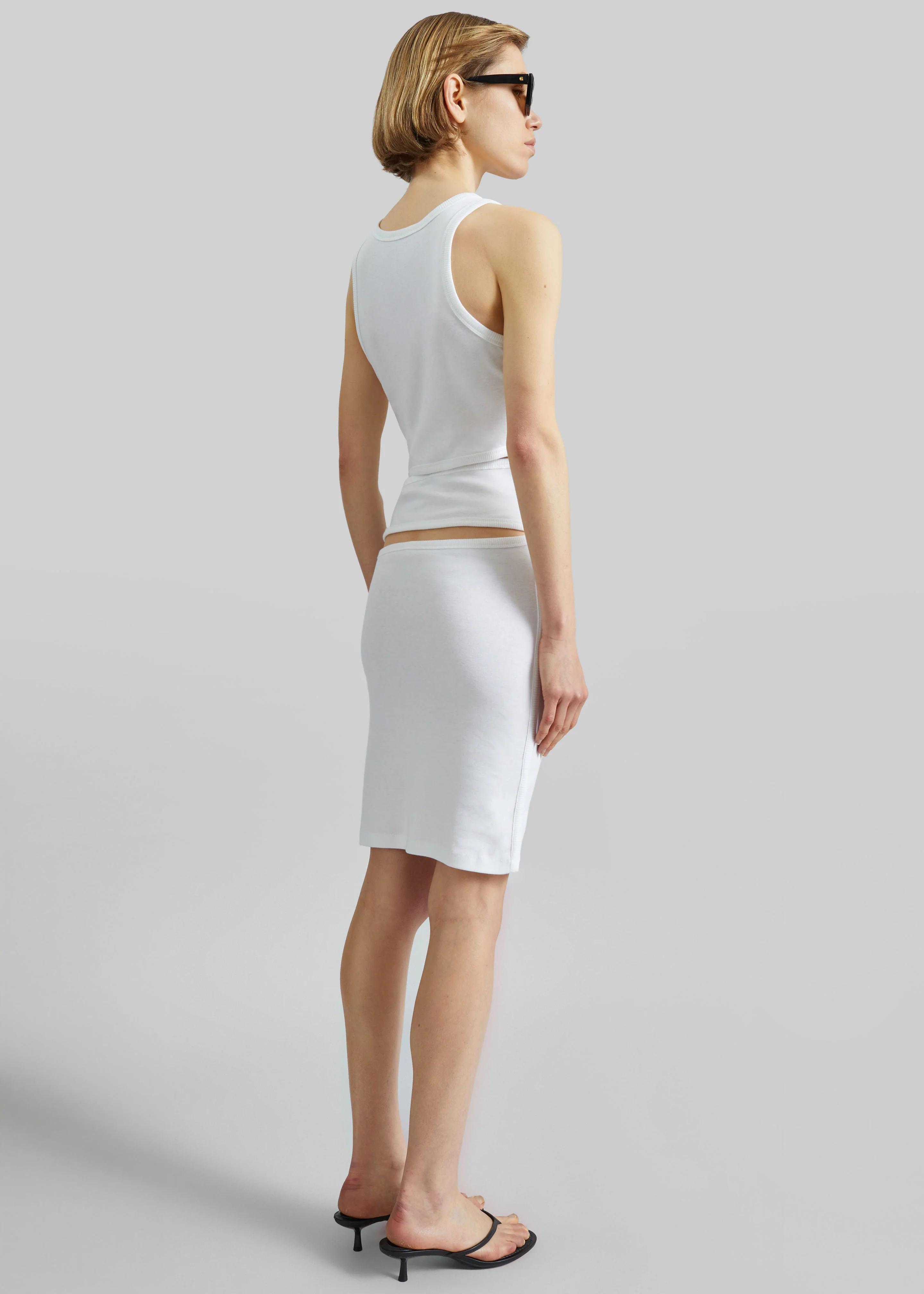 Coperni Spiral Tank Dress - White - Image 7