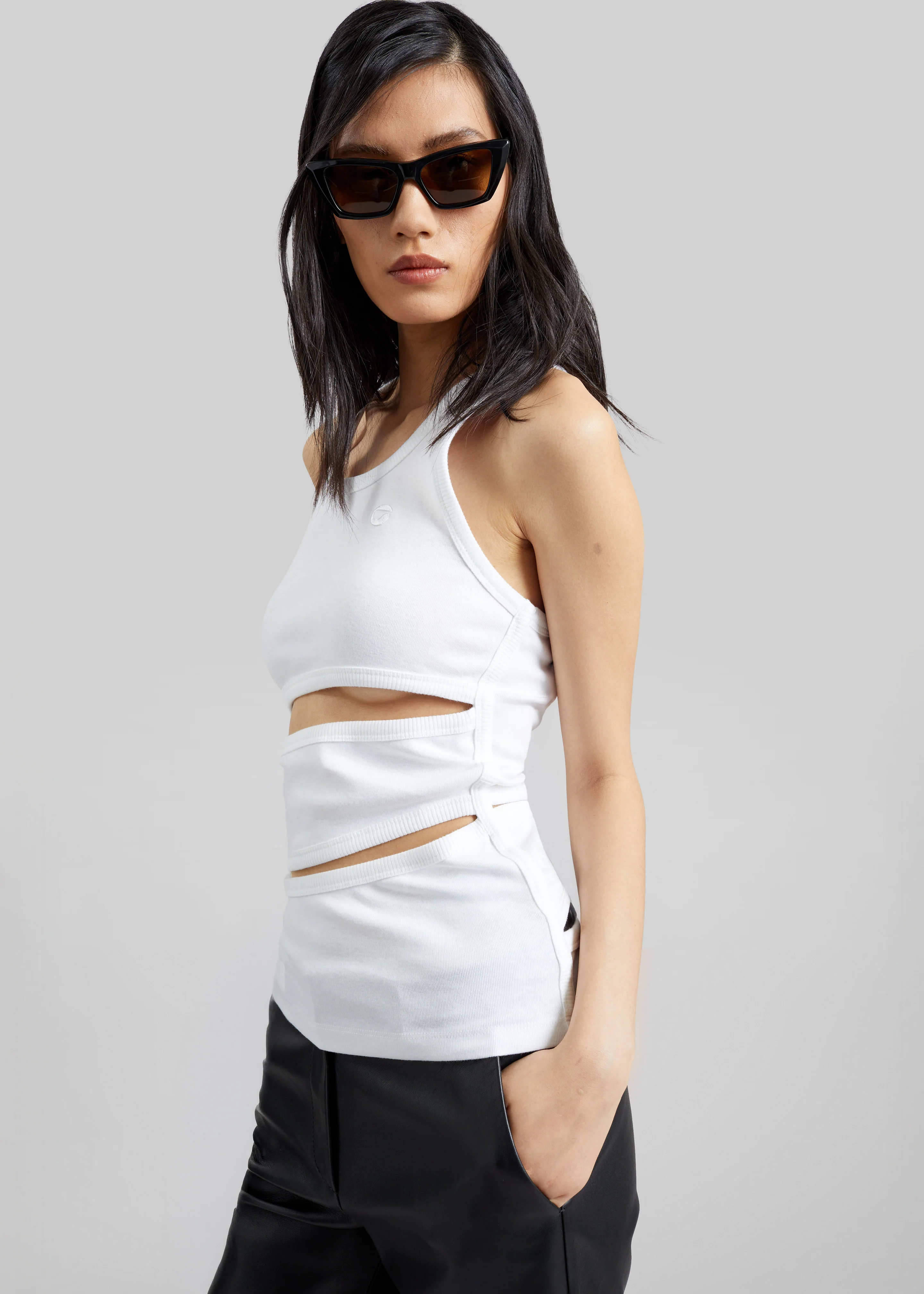 Coperni Spiral Tank Top - White - Image 2