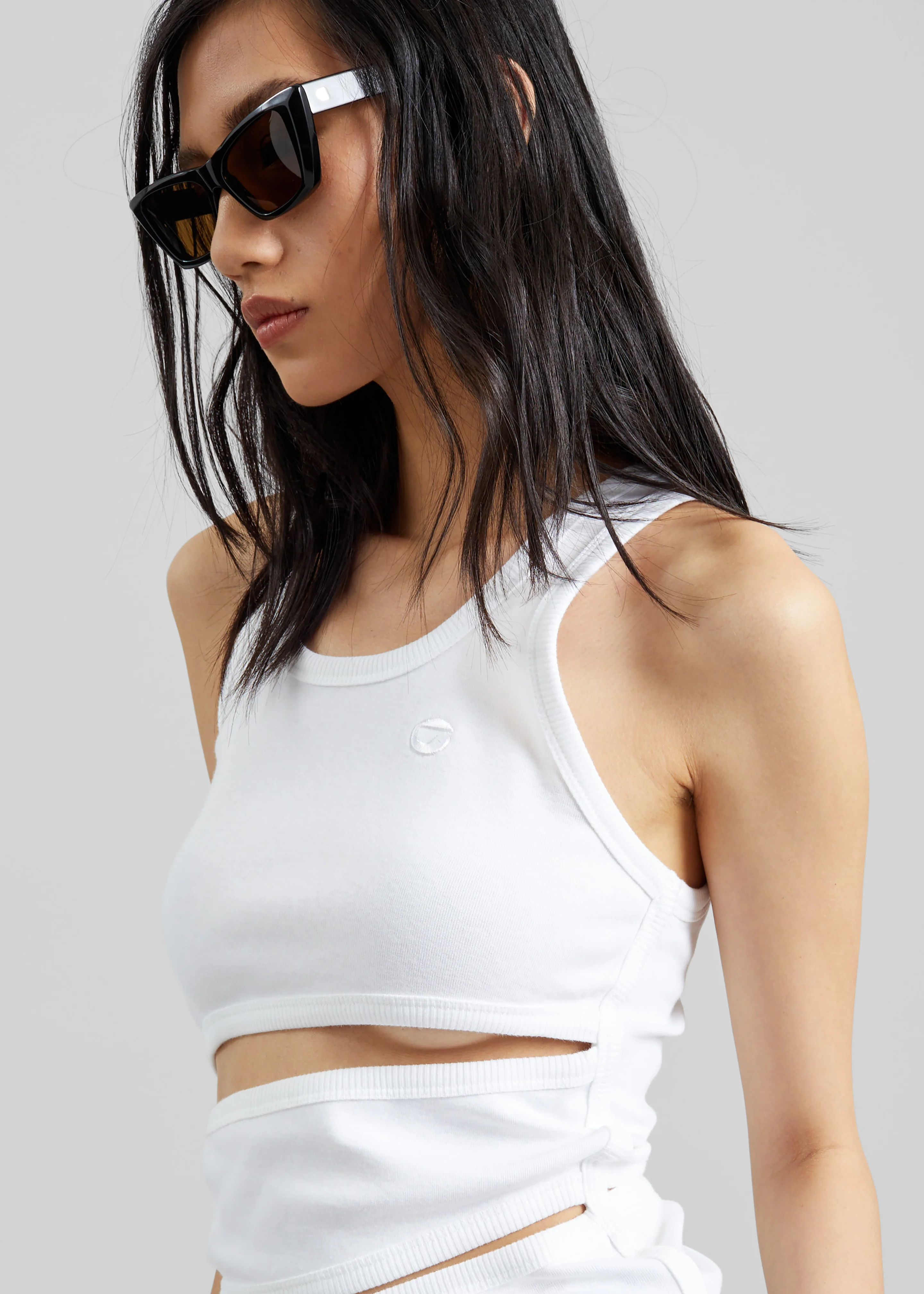 Coperni Spiral Tank Top - White - Image 3