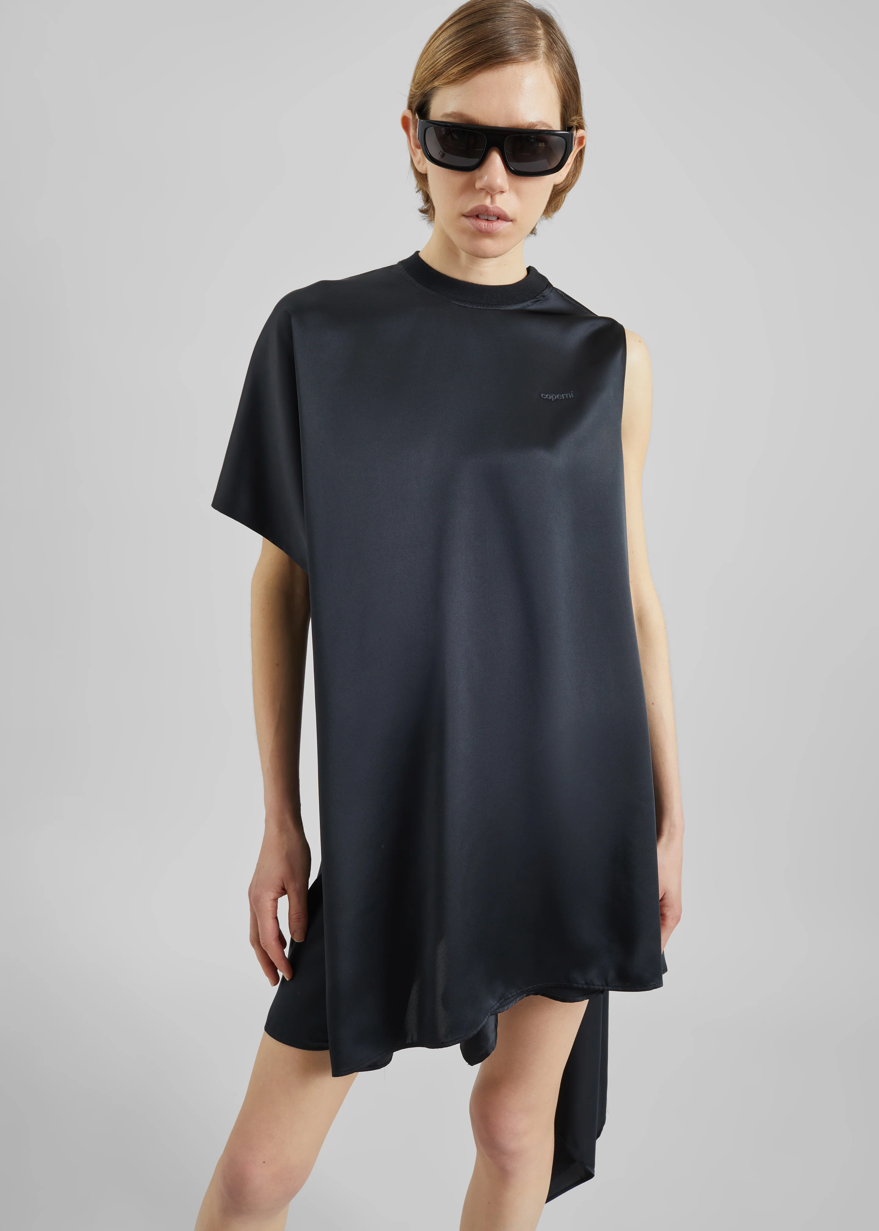 Coperni Zero Waste Draped Dress - Black - Image 4