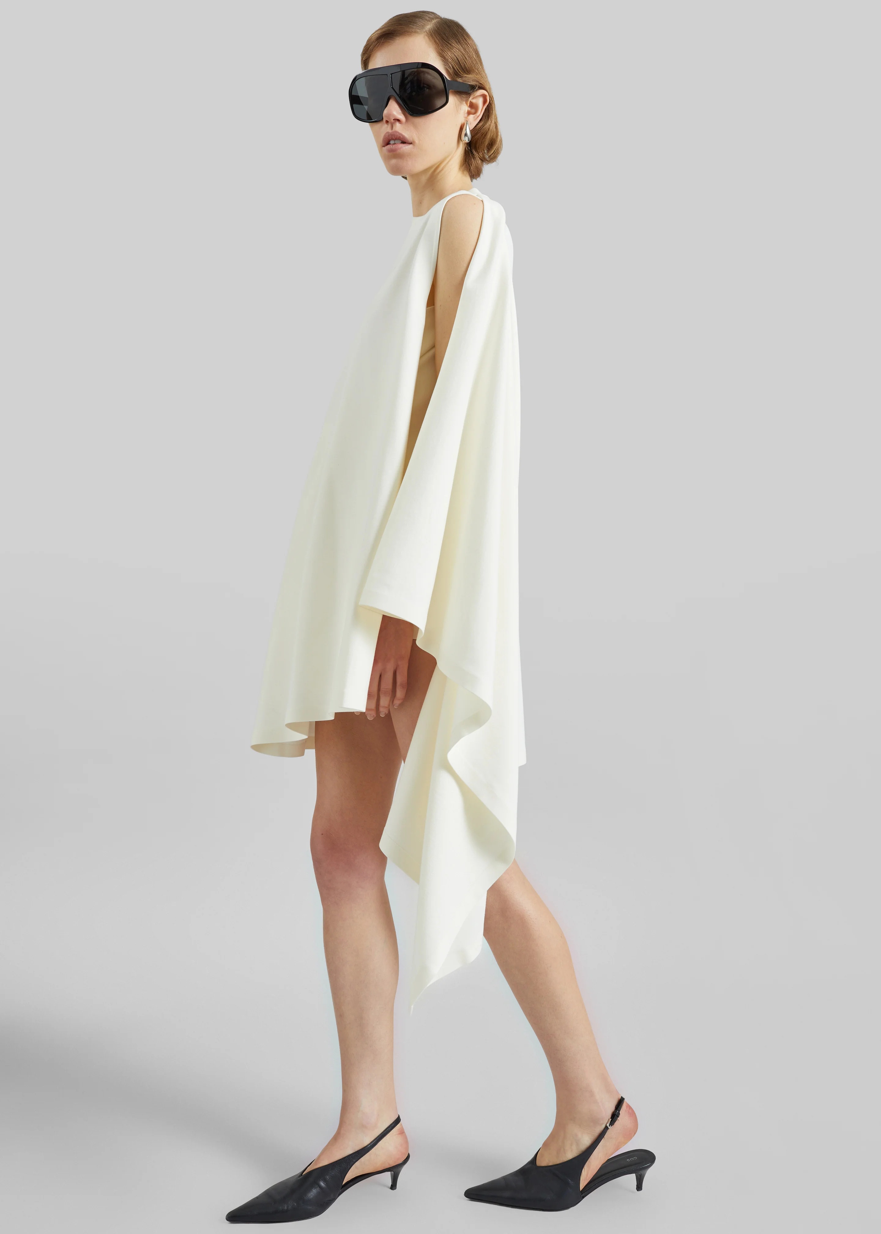 Coperni Zero Waste Draped Mini Dress - White - Image 2