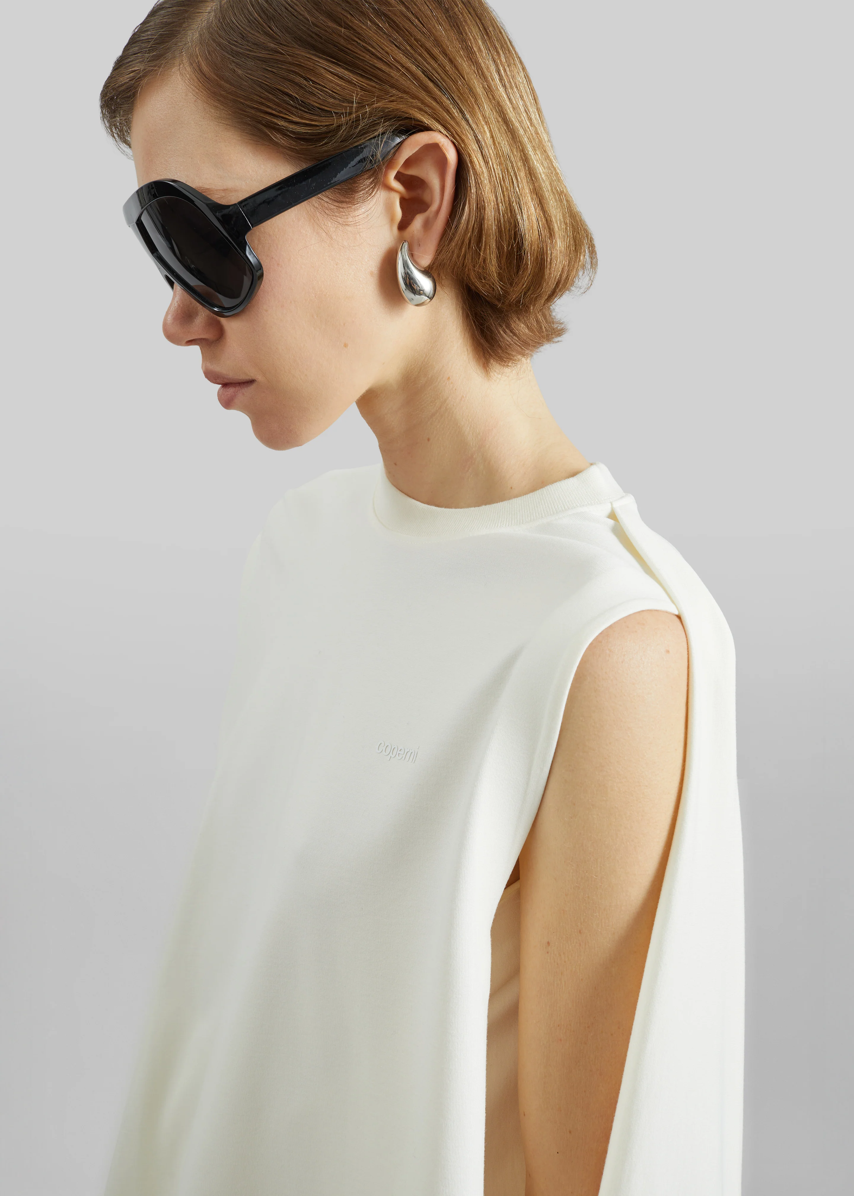 Coperni Zero Waste Draped Mini Dress - White - Image 4