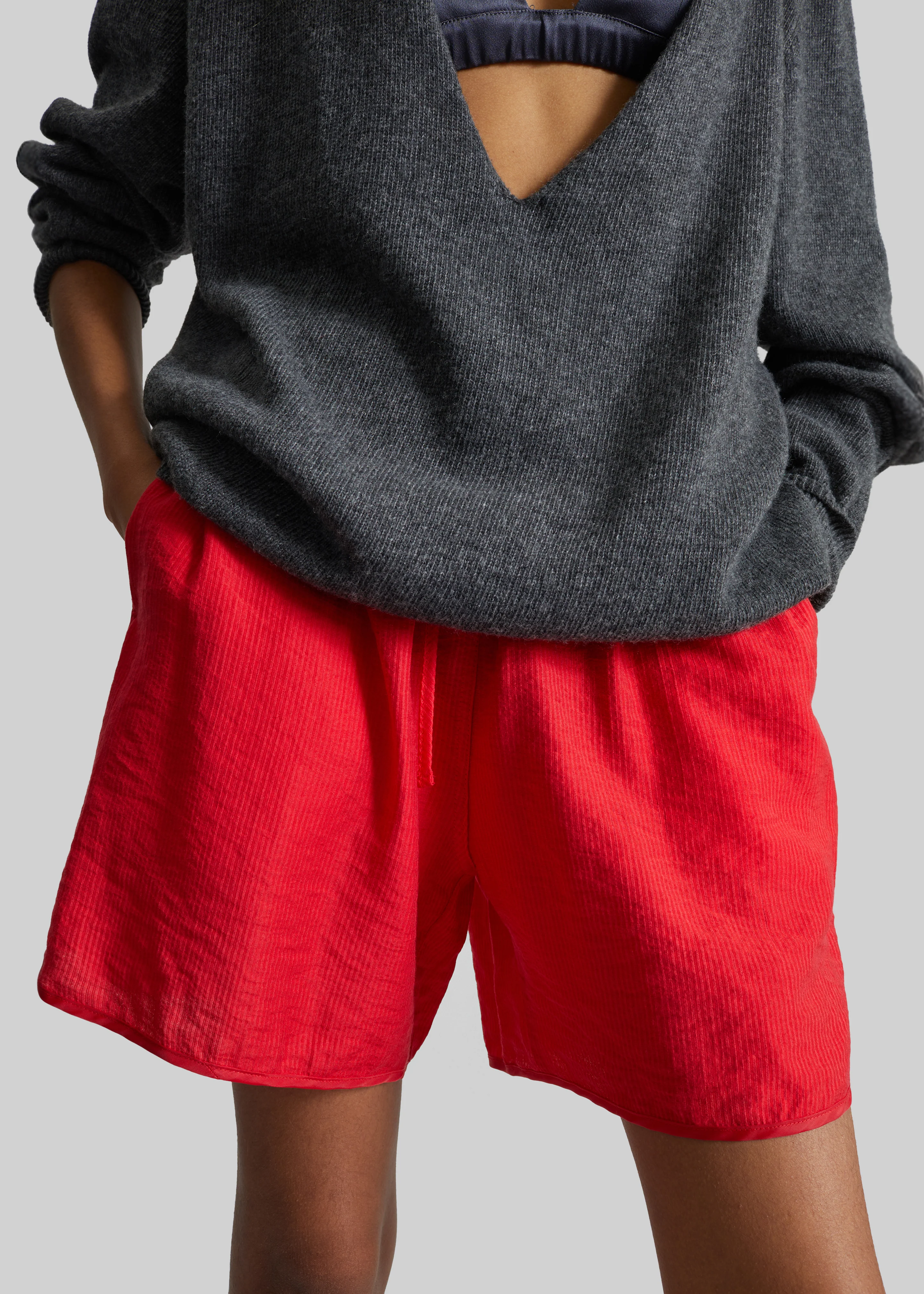 Coria Boxer Shorts - Red Stripe - Image 3