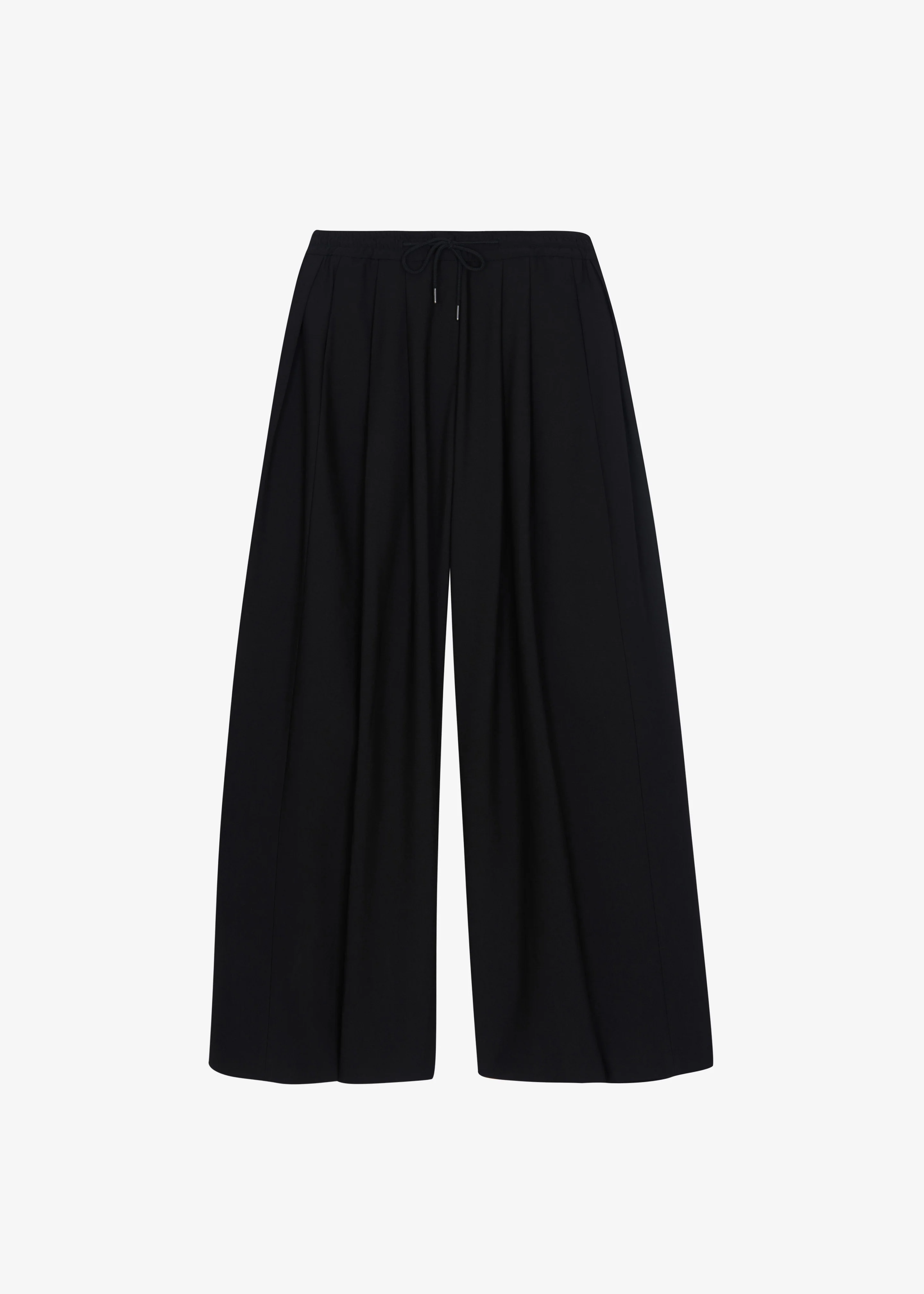 Corlen Pleated Wide Pants - Black - Image 9