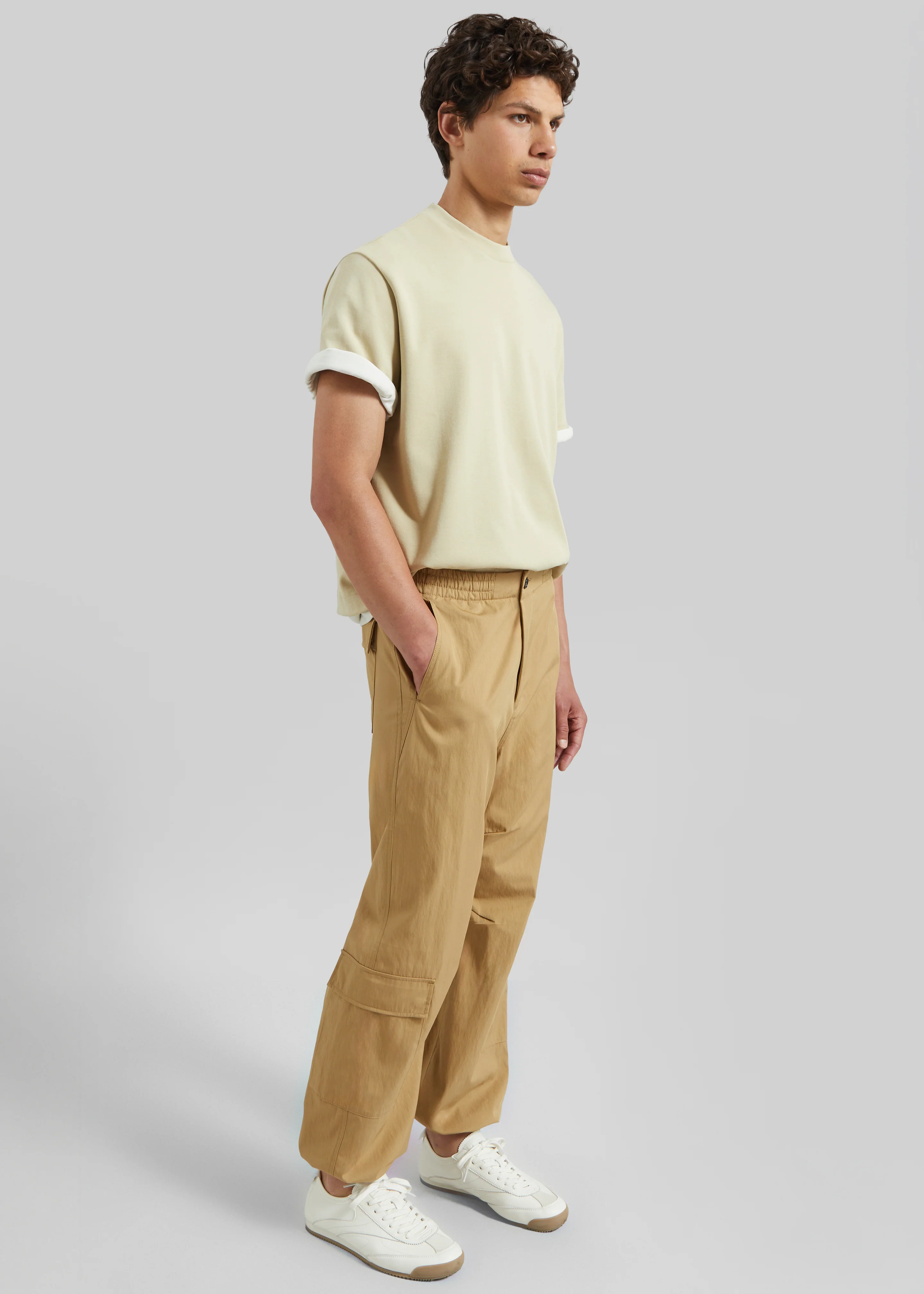 Covert Track Pants - Beige - Image 4