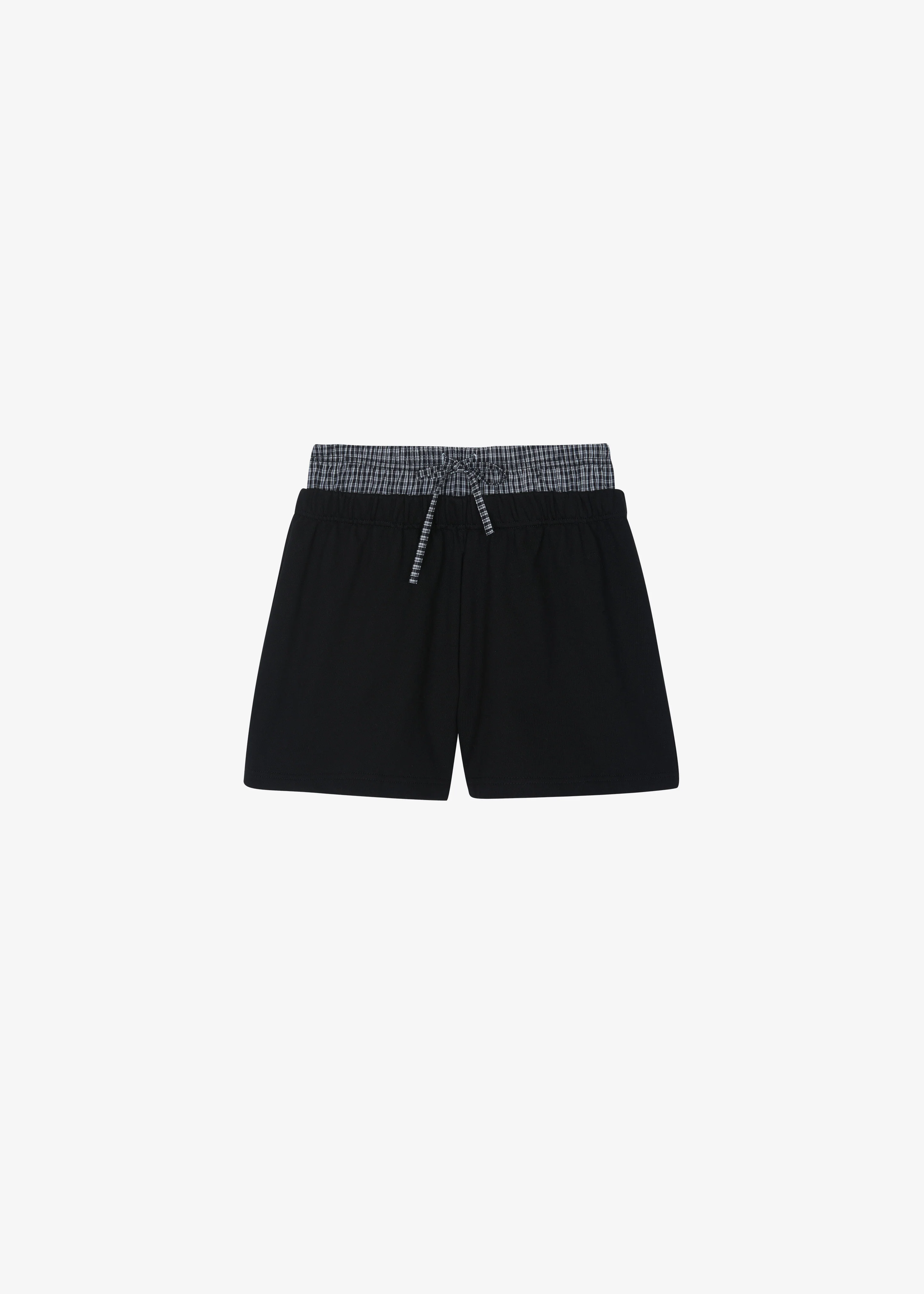 Cressy Double Waistband Shorts - Black - Image 8