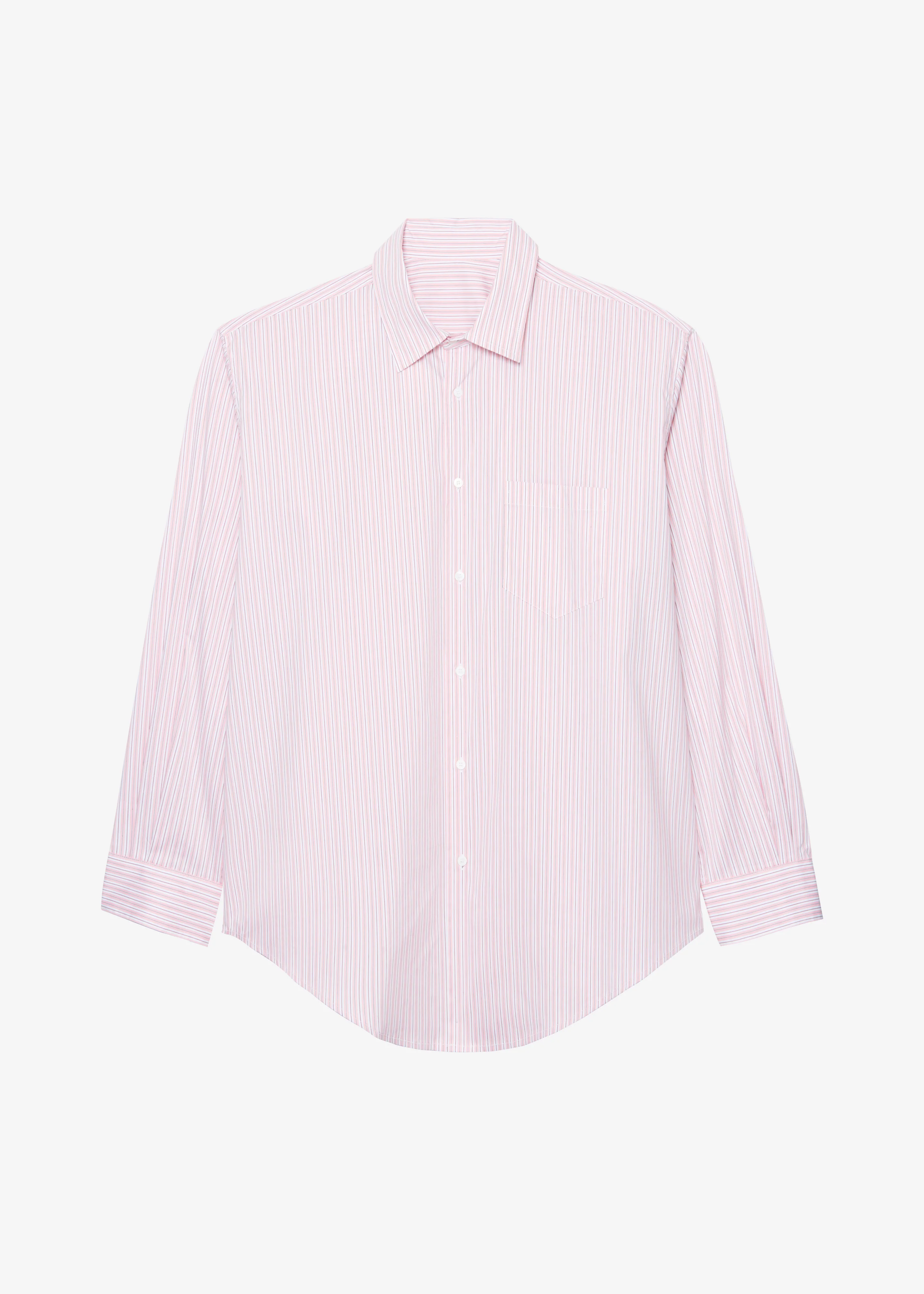 Cyrus Button Up Shirt - Pink/White Stripe - Image 16