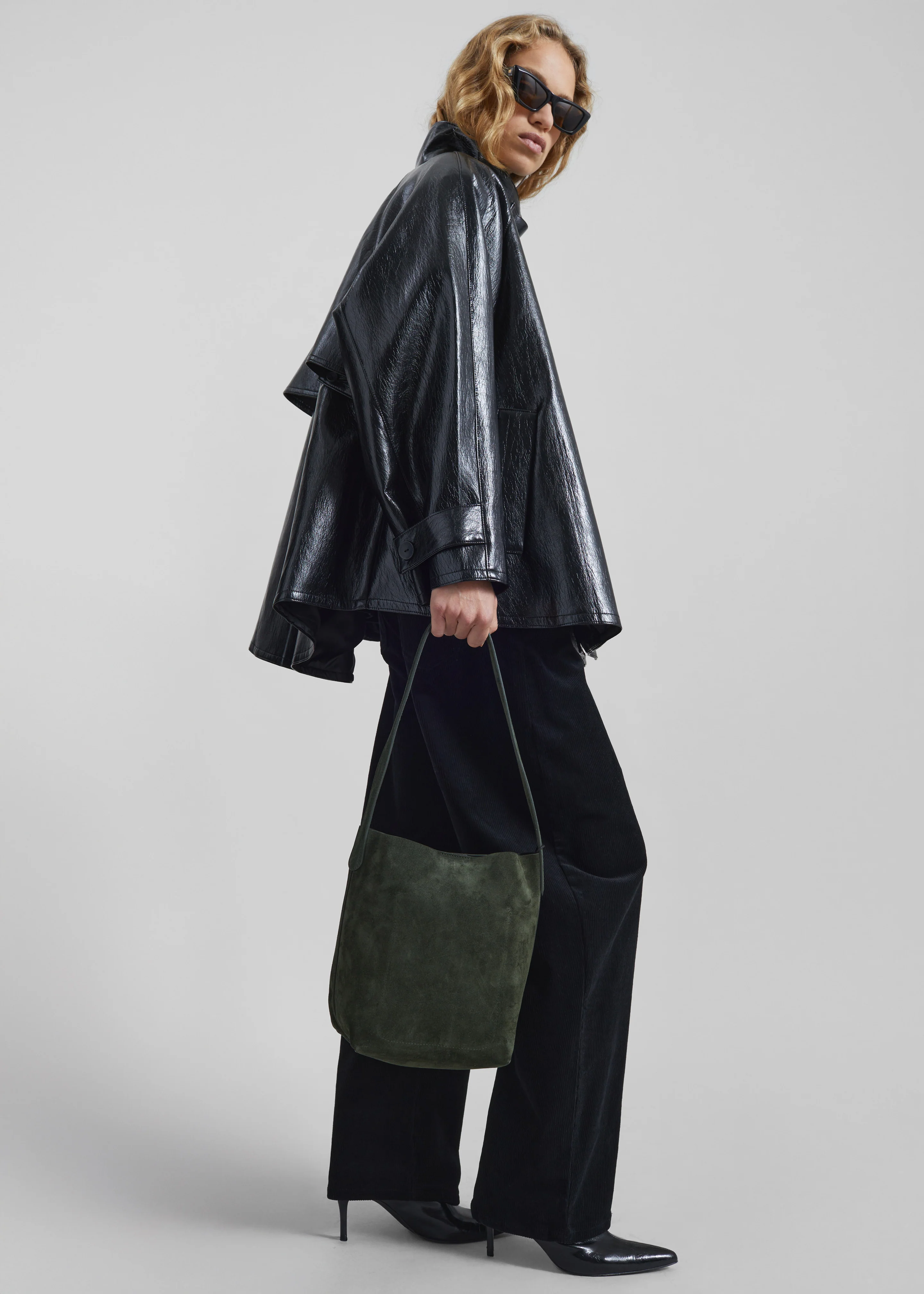 Dalaro Faux Leather Swing Jacket - Black - Image 3