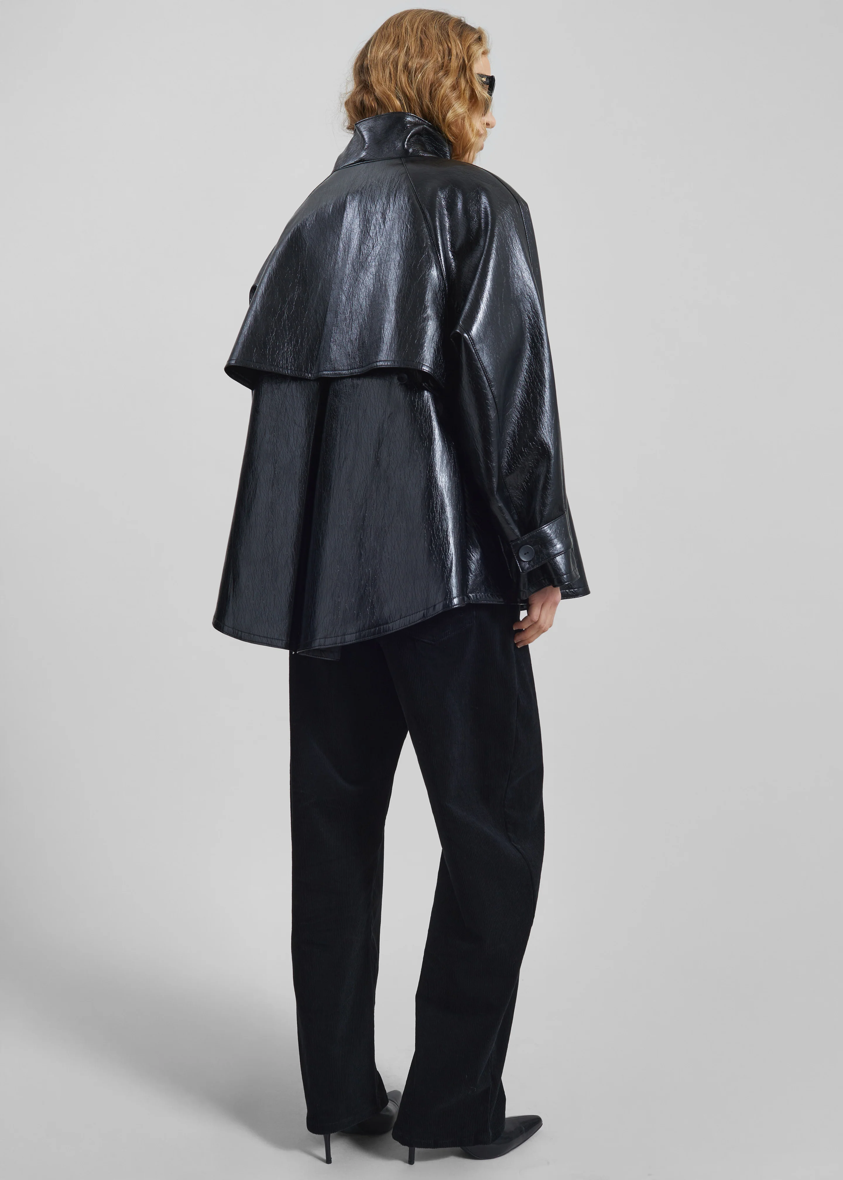 Dalaro Faux Leather Swing Jacket - Black - Image 6