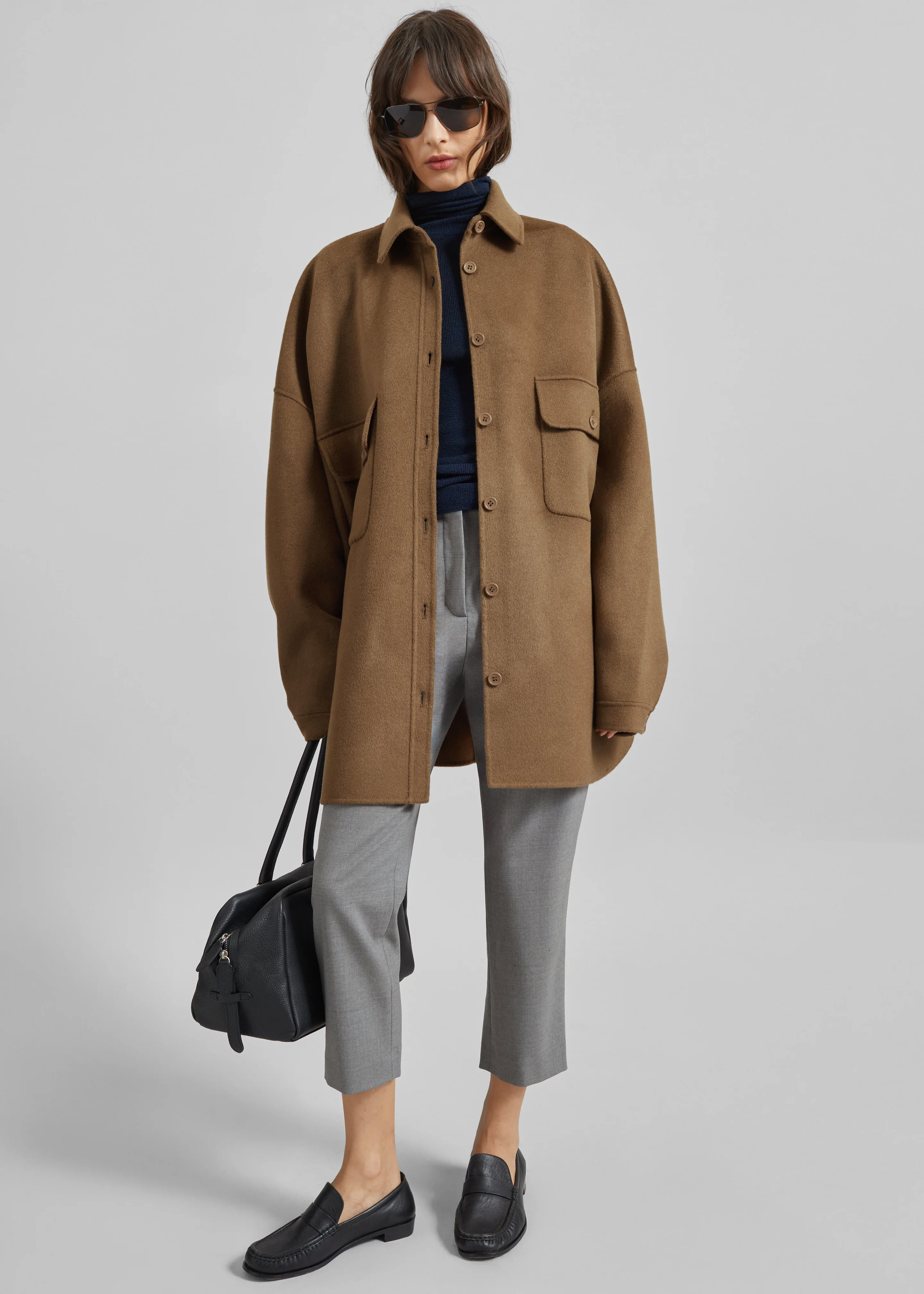 Dallas Wool Overshirt - Camel - Image 4