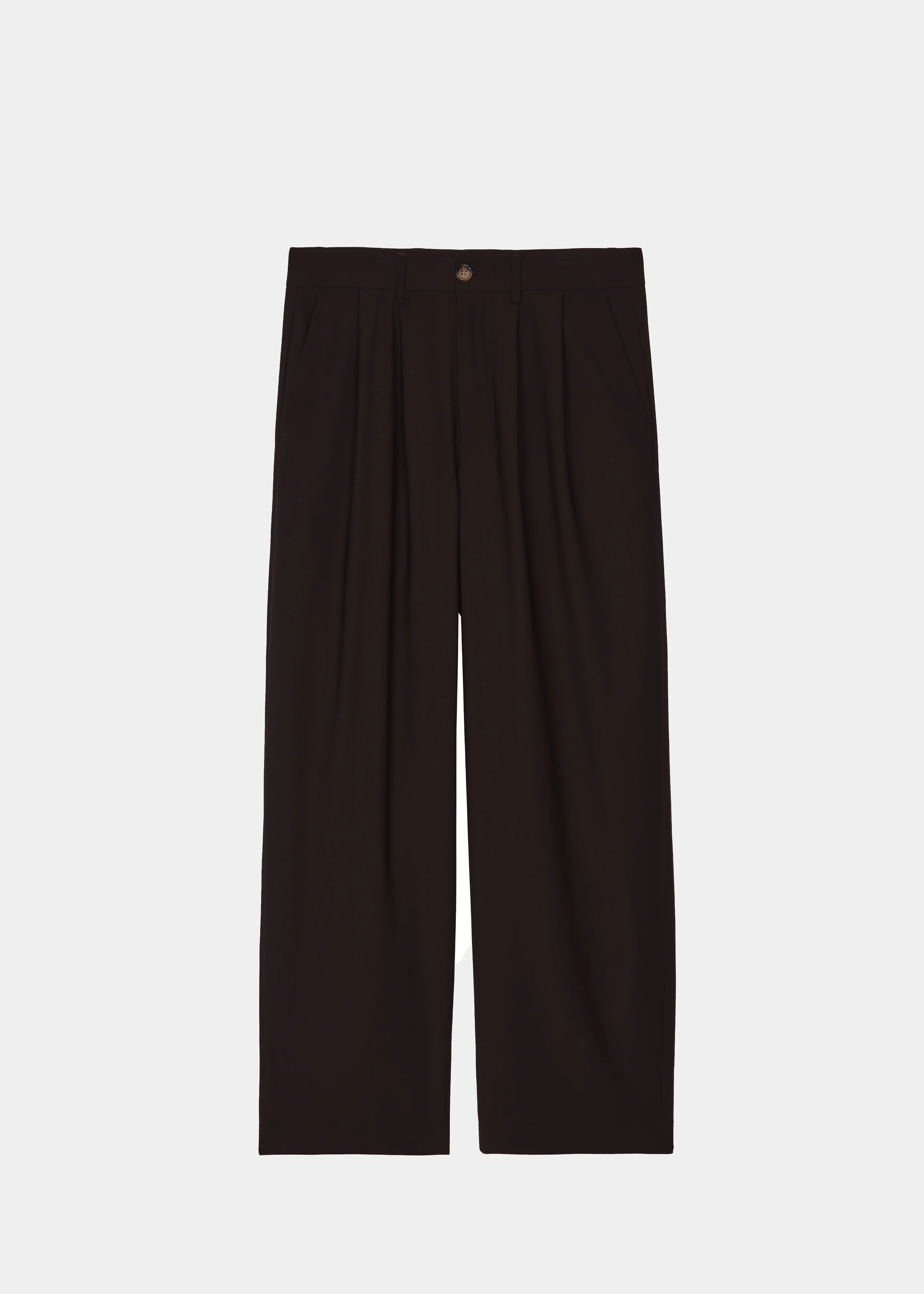 Dalton Wool Blend Trousers - Brown - Image 8