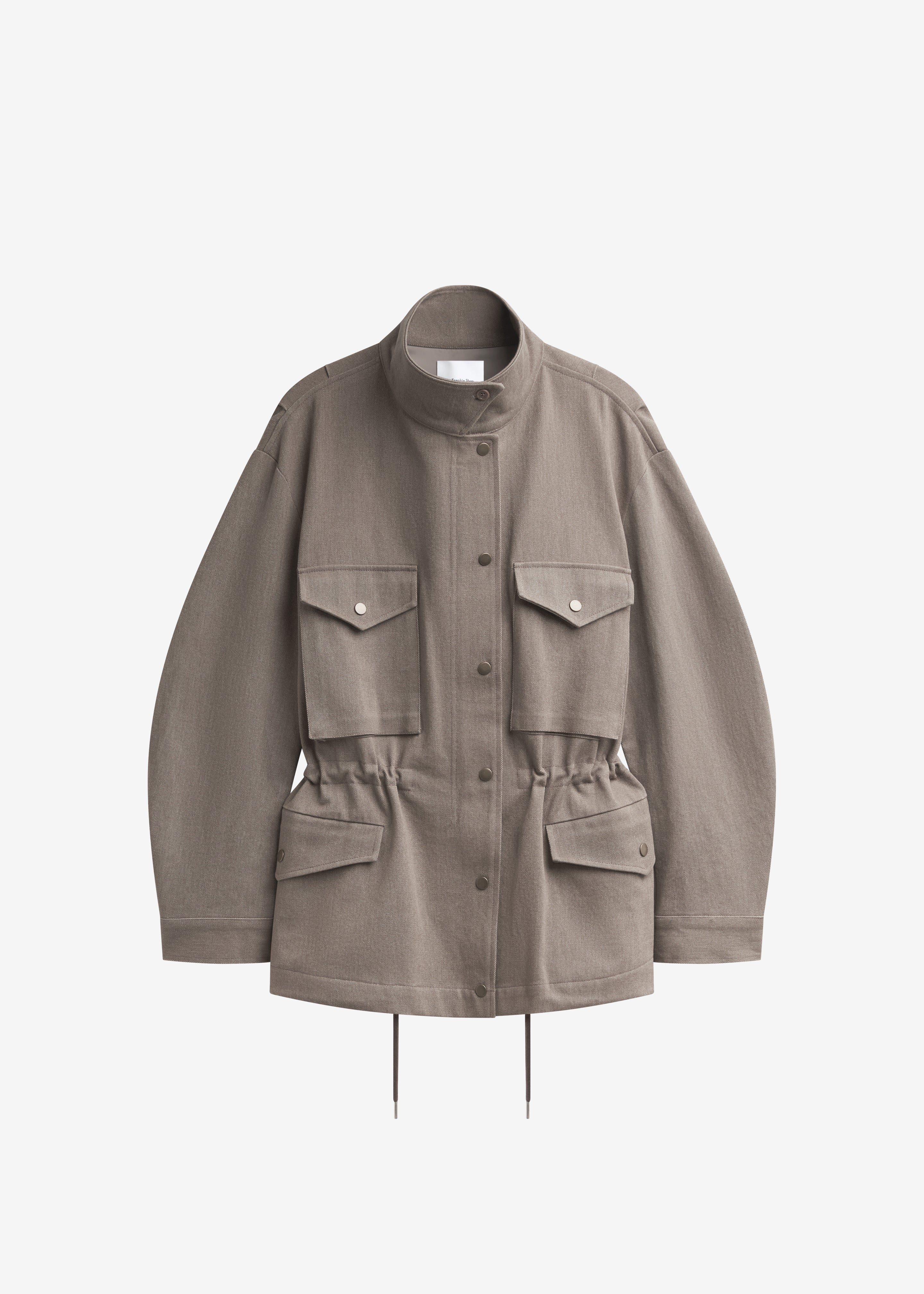Danto Drawstring Utility Jacket - Light Brown - Image 7