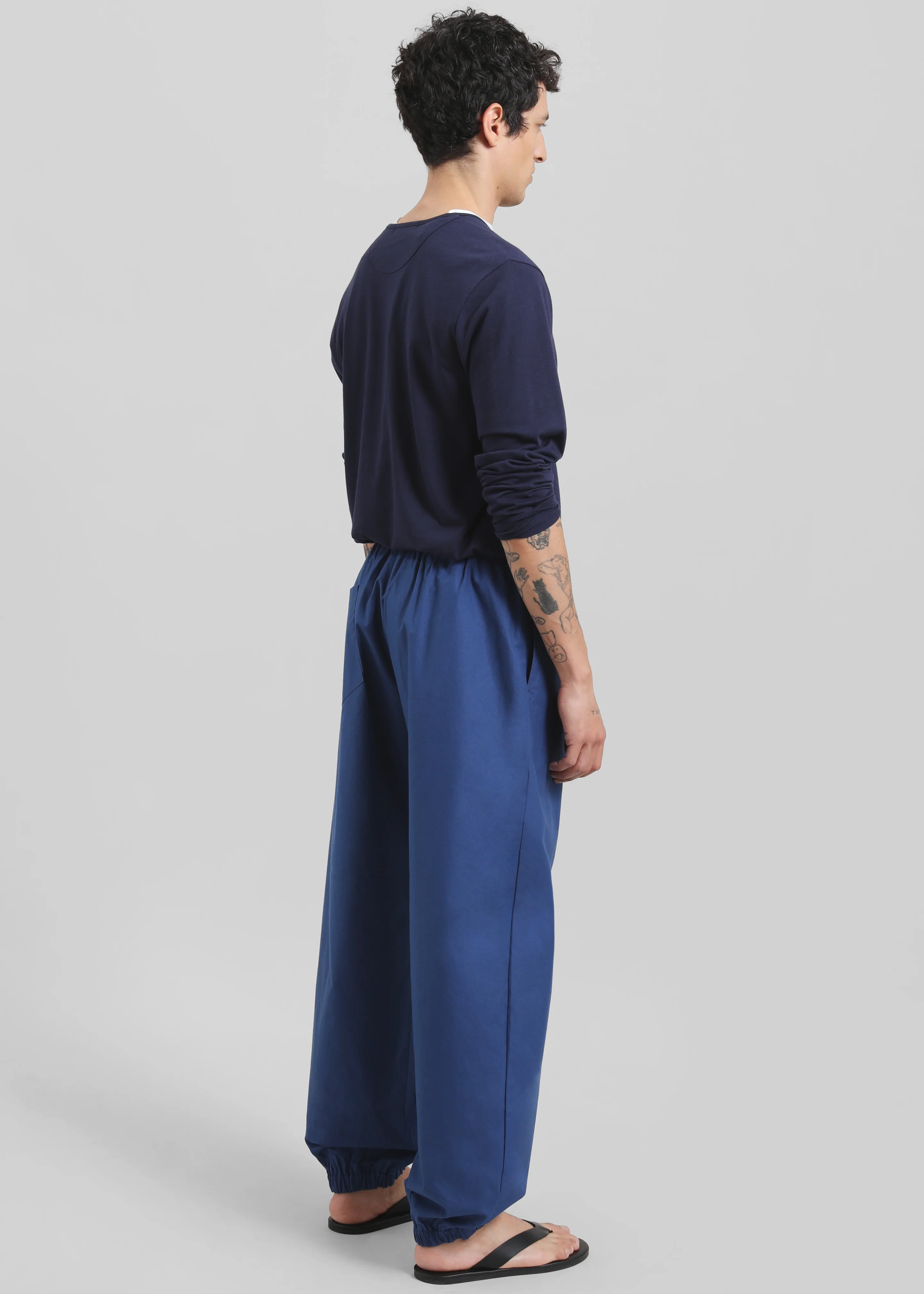Darien Cotton Joggers - Cobalt - Image 6