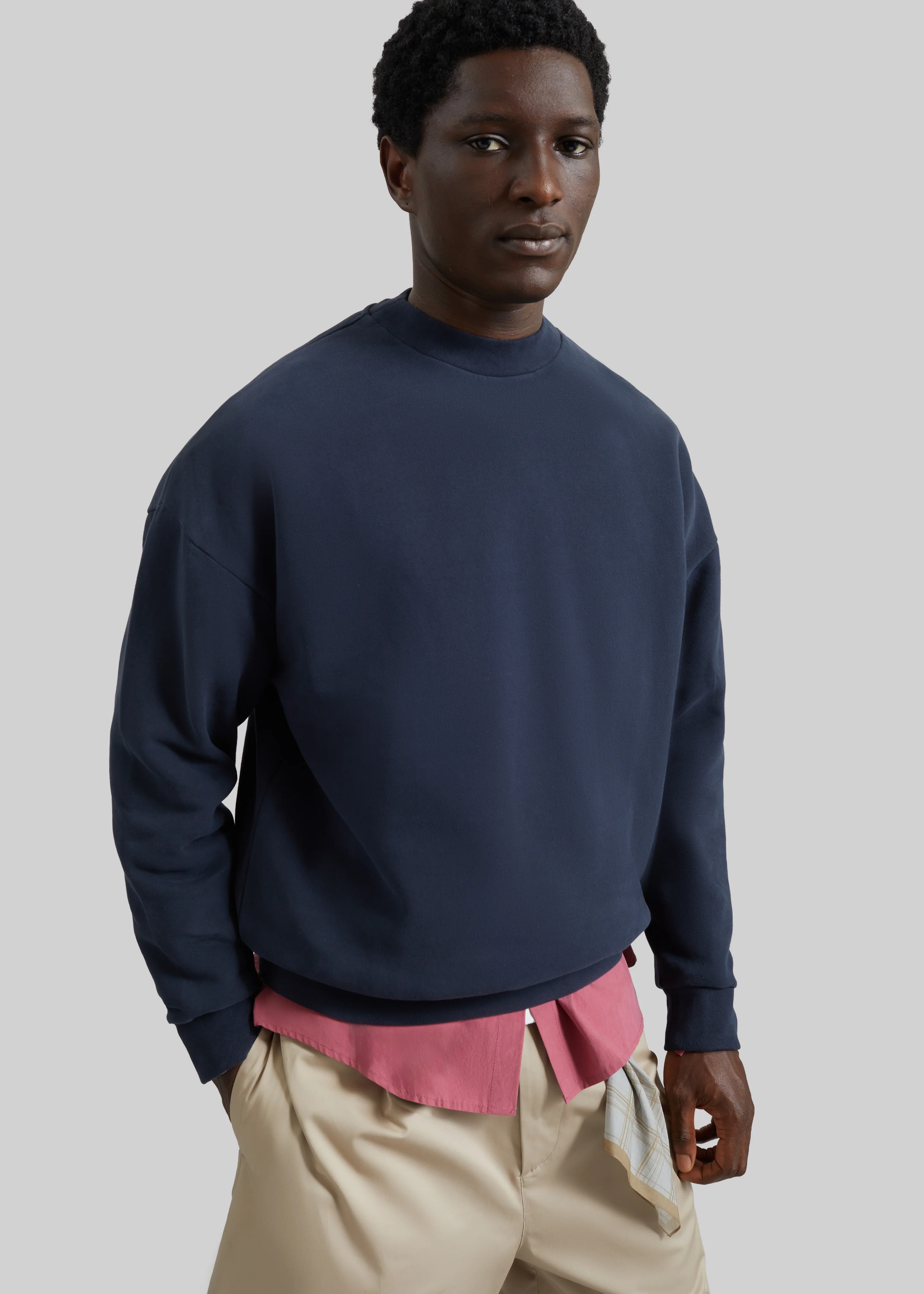 Darkpark Ben Crewneck Sweatshirt - Blue Navy - Image 4