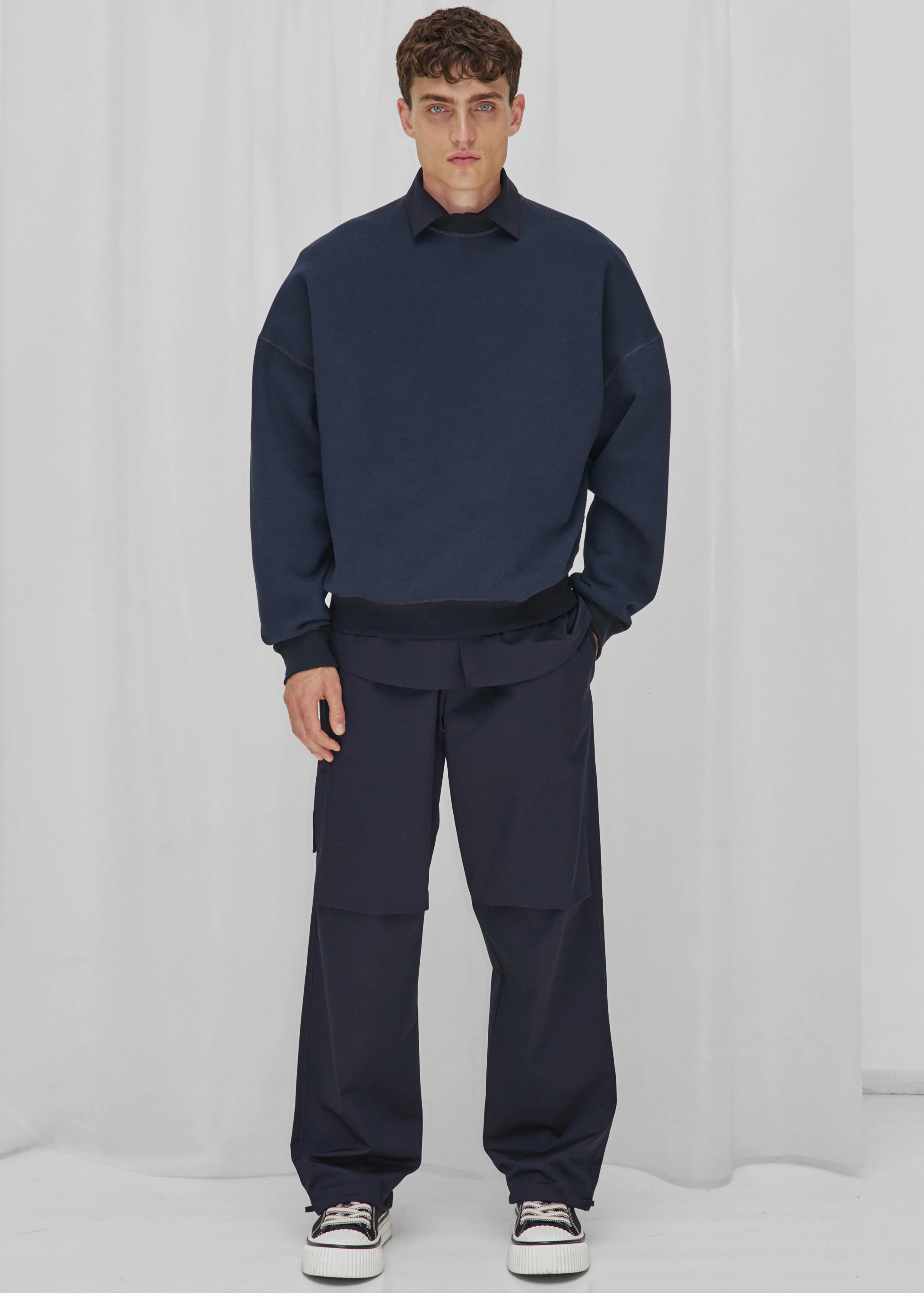 Darkpark Ben Crewneck Sweatshirt - Blue Navy - Image 5