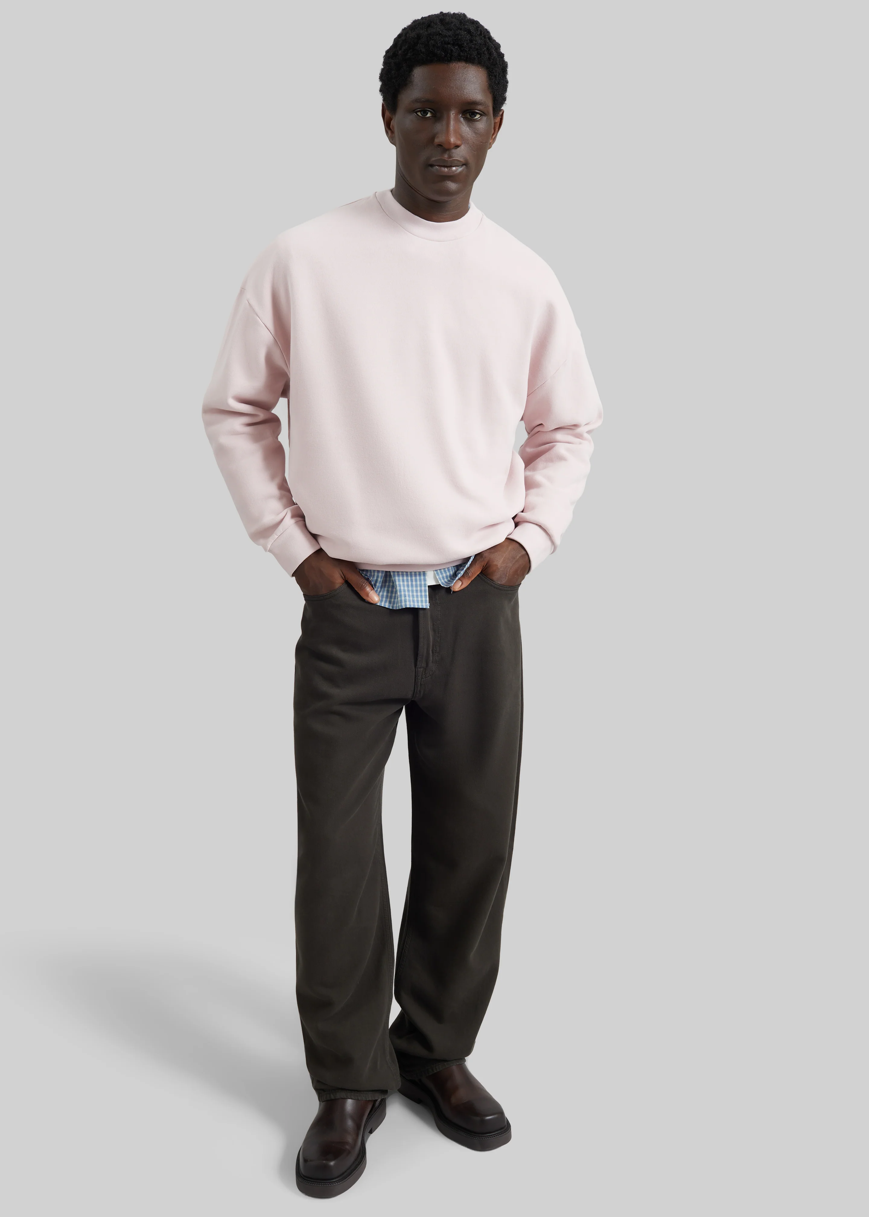 Darkpark Ben Crewneck Sweatshirt - Pink - Image 2