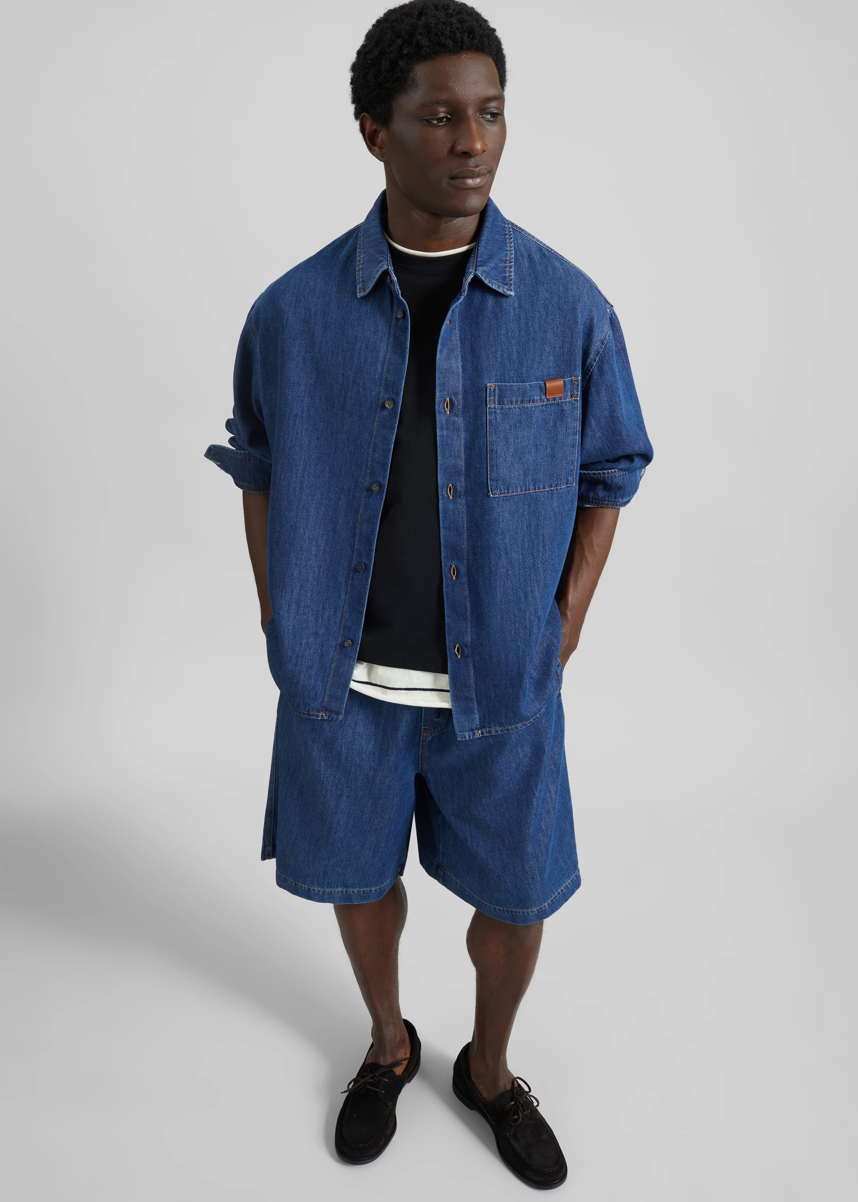 Darkpark Brad Jogger Fit Shorts Denim - Medium Full - Image 2