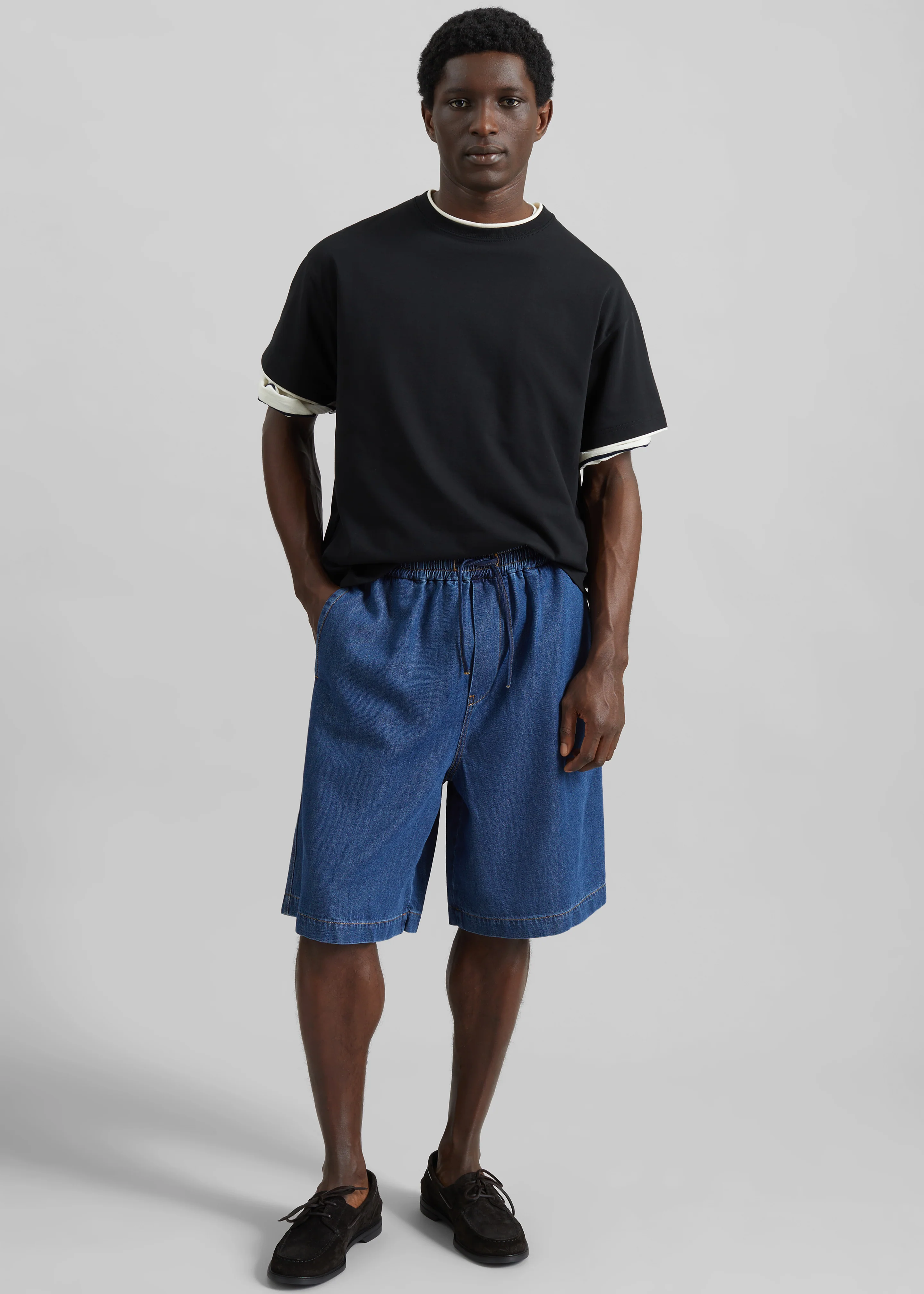 Darkpark Brad Jogger Fit Shorts Denim - Medium Full - Image 4