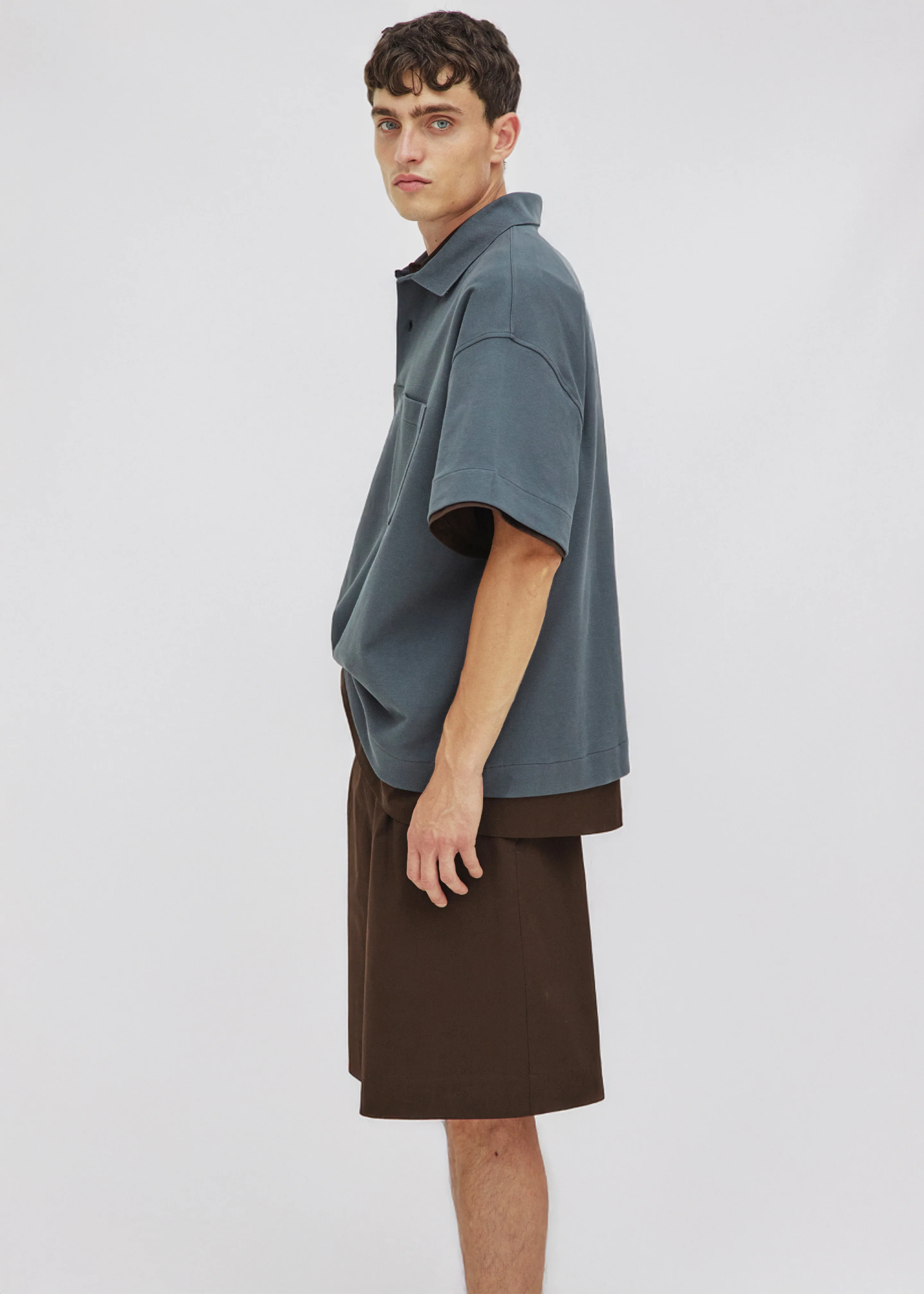 Darkpark Cole Short Sleeved Polo - Grey - Image 3