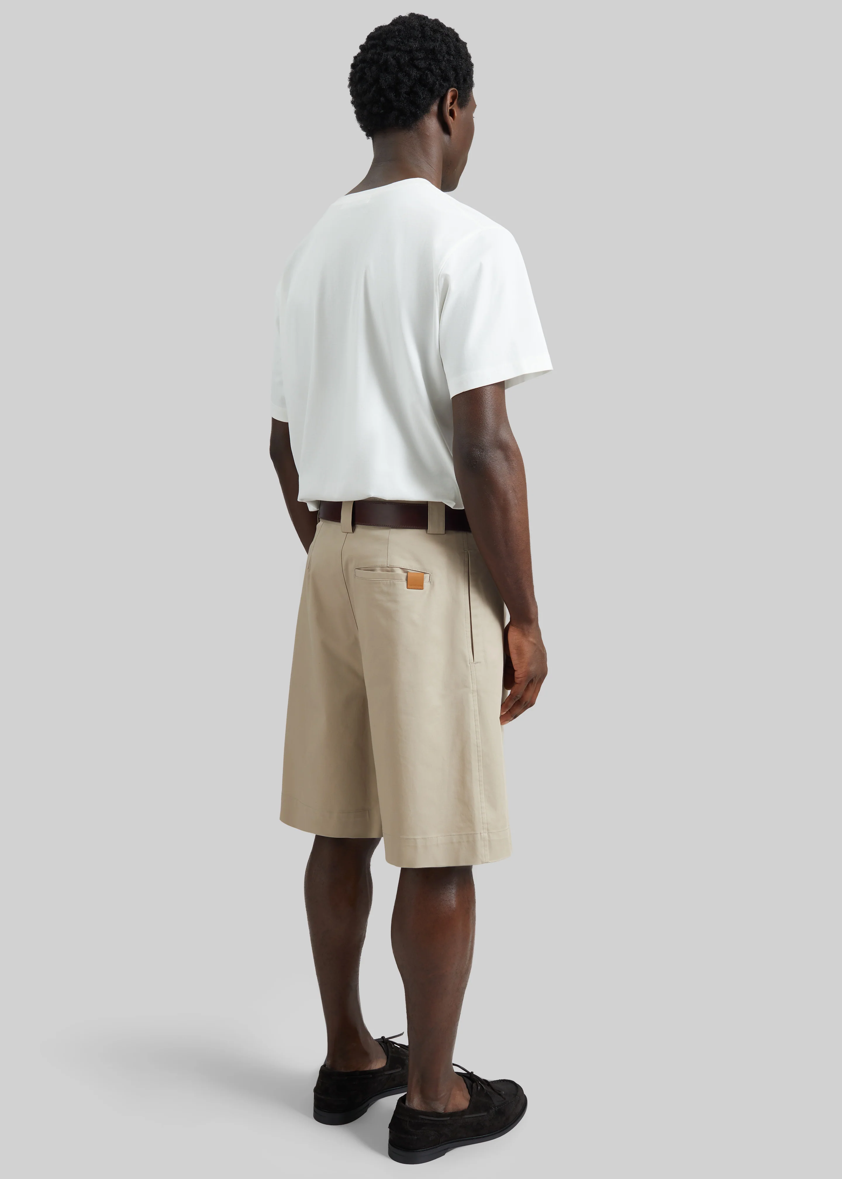 Darkpark Denis Wide-Leg Shorts - Taupe - Image 5