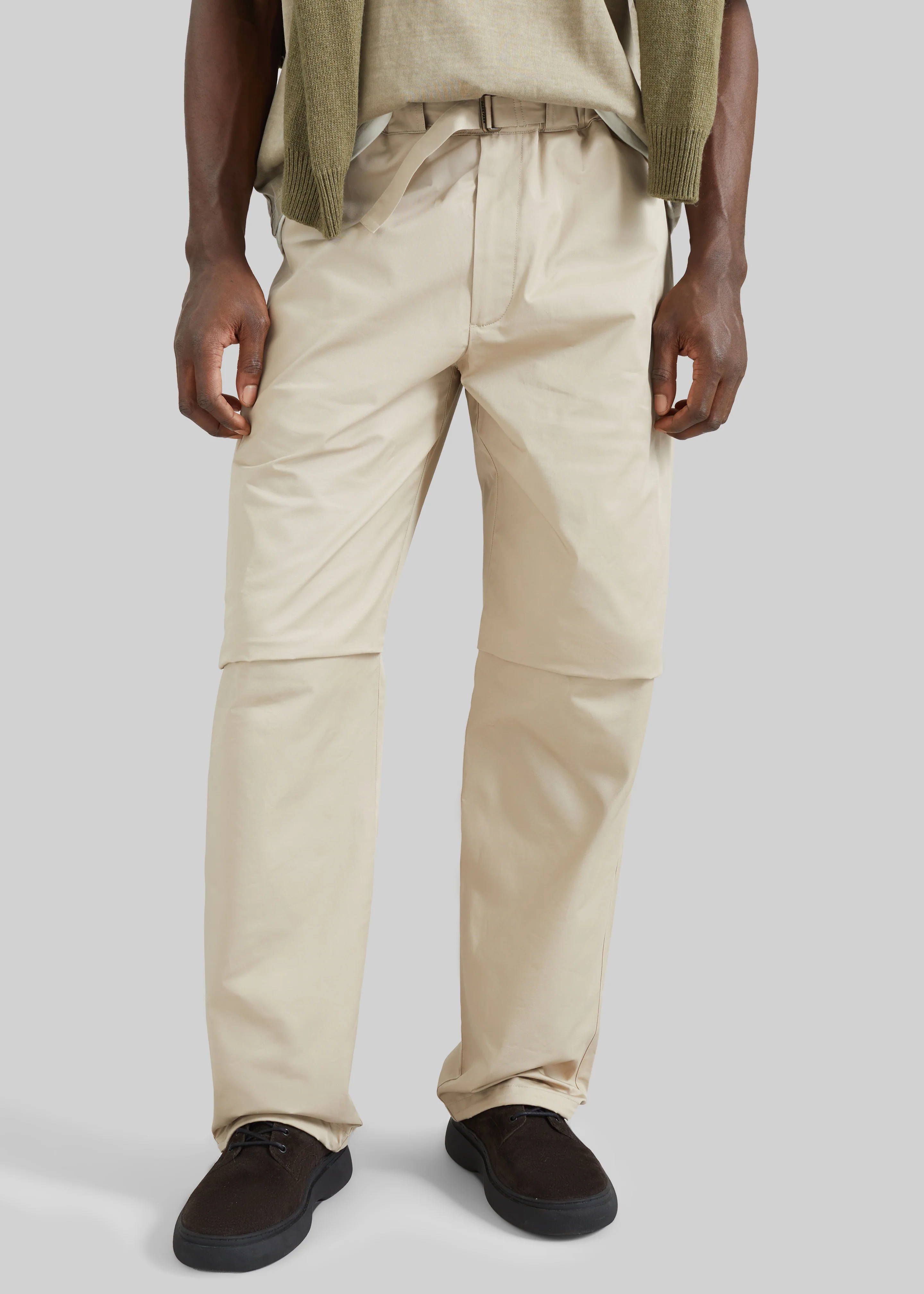 Darkpark Jordan Relax Fit Trousers - Taupe - Image 5