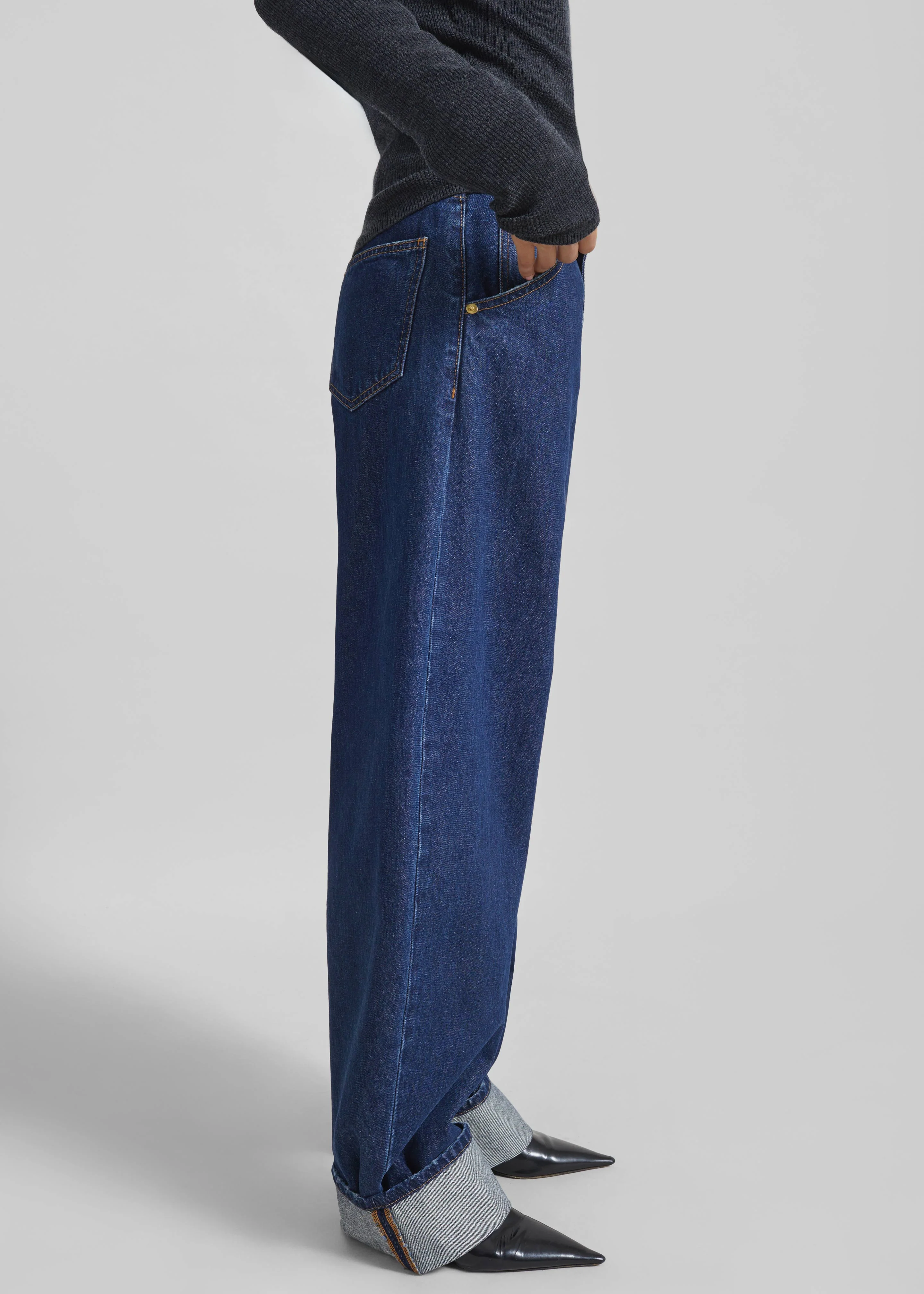 Darkpark Khris Barrel Leg Denim - Tokyo Midnight - Image 4