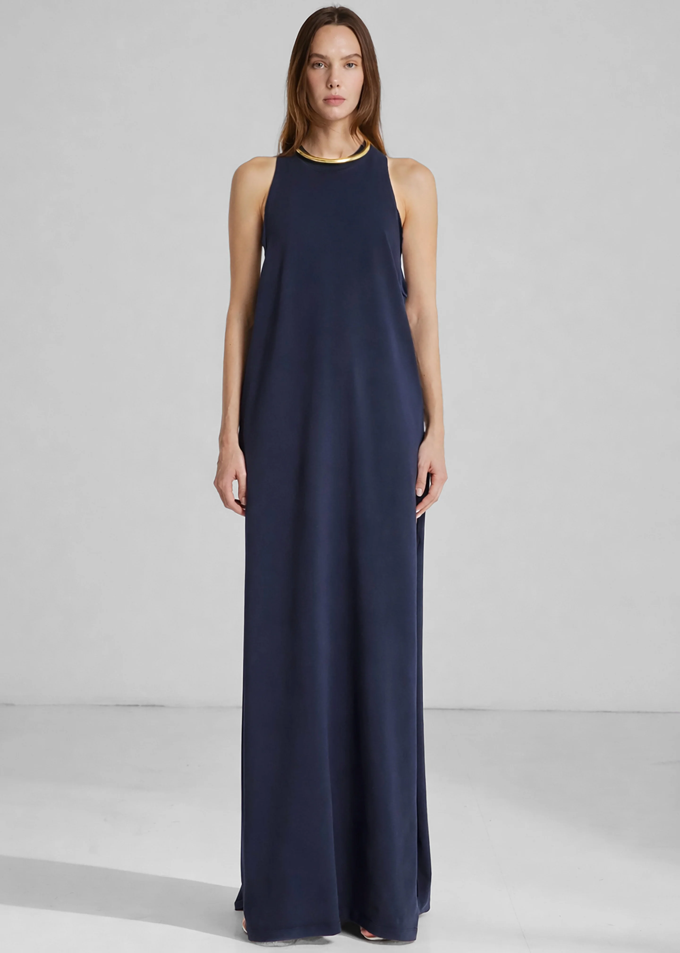 Darkpark Milla Jersey Dress - Dark Navy - Image 2