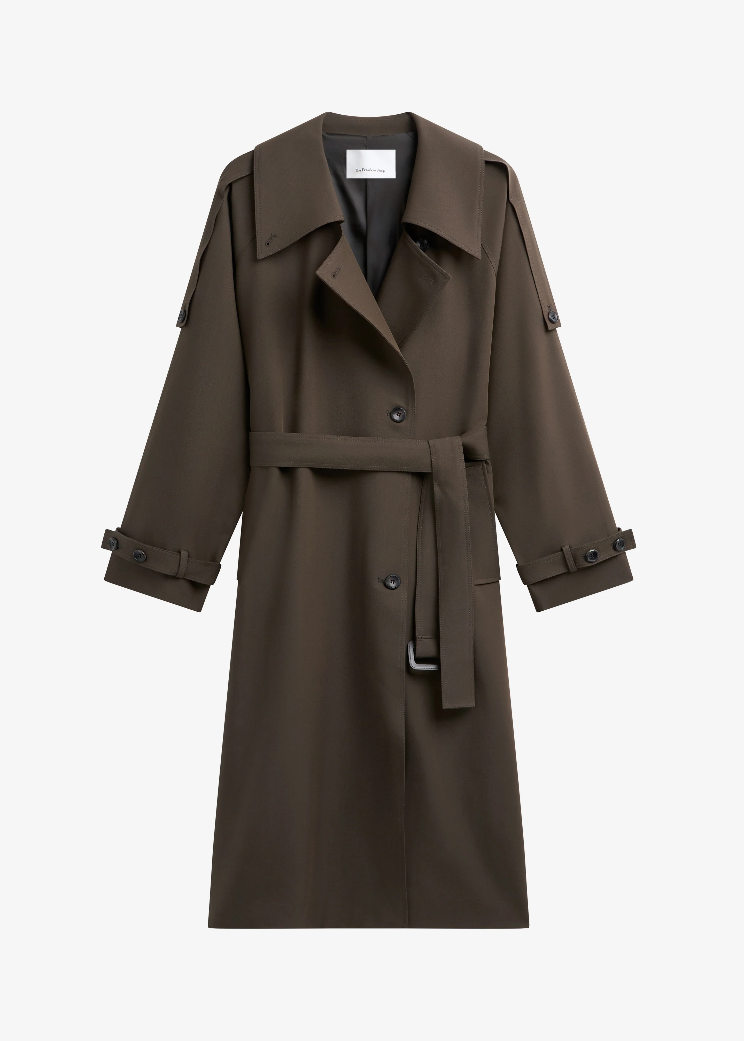 Dartford Trench Coat - Olive Brown - Image 6