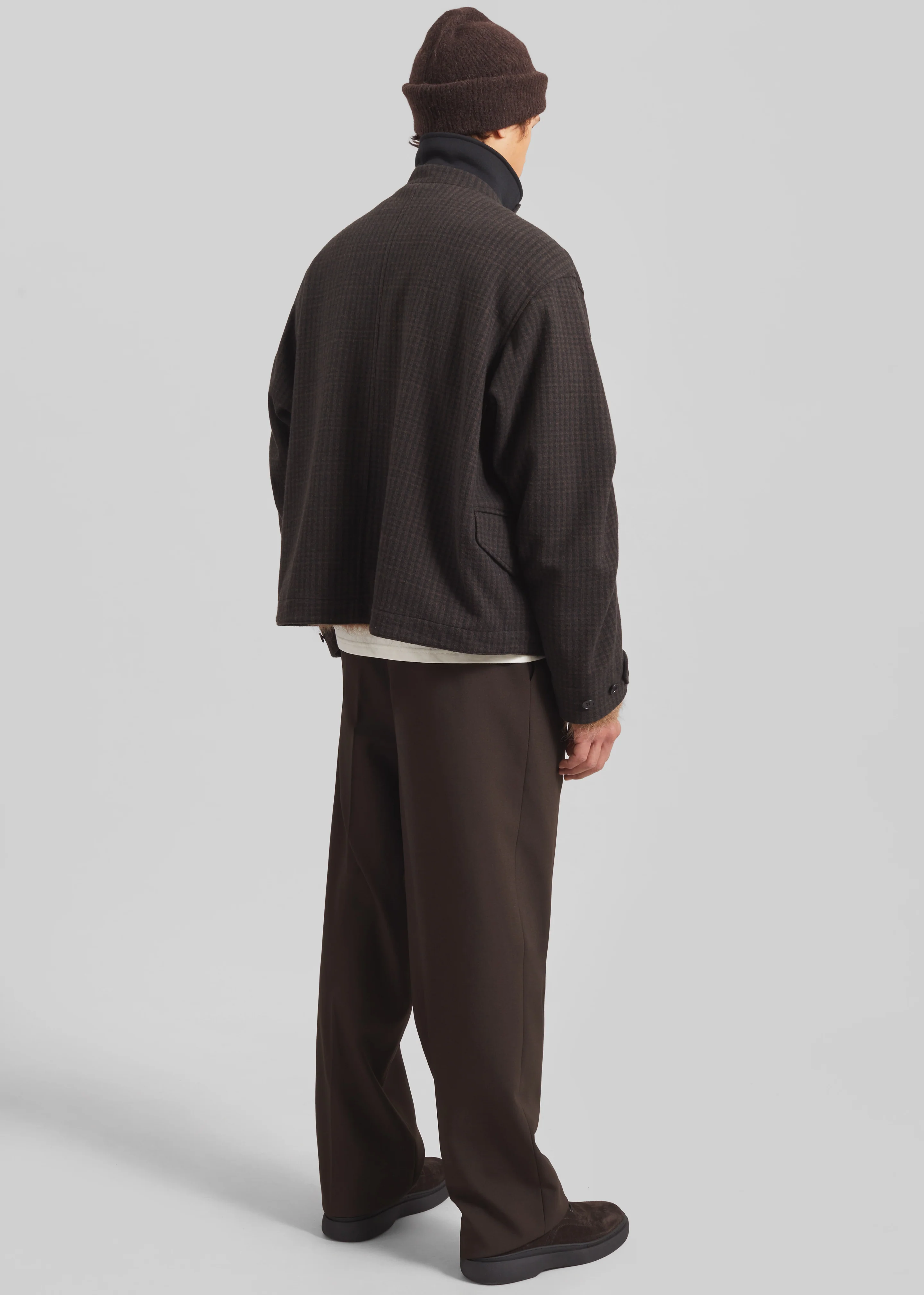 Dashiell Boxy Jacket - Black/Brown - Image 8