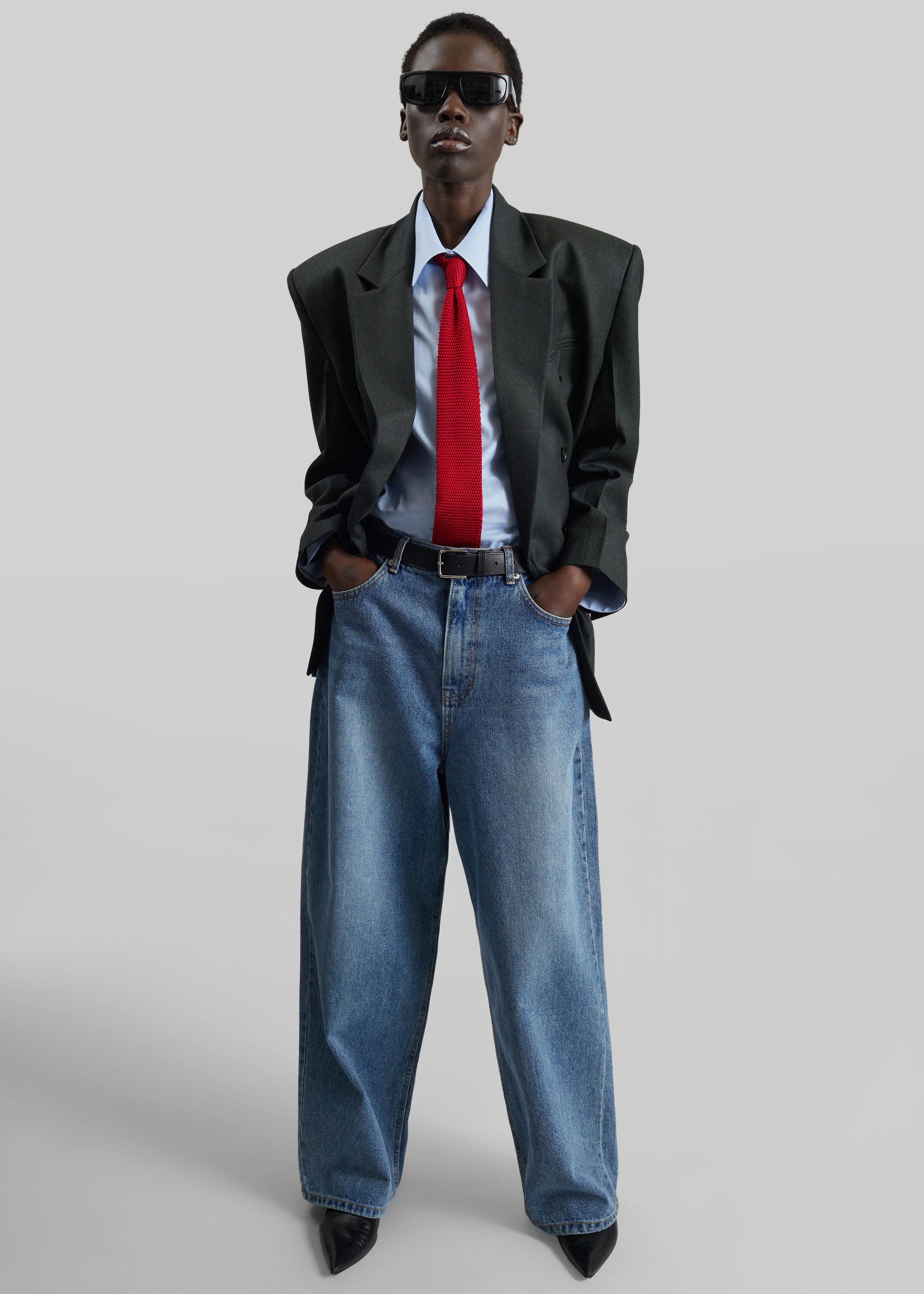 Dawson Wide Leg Jeans - Medium Wash - Image 2