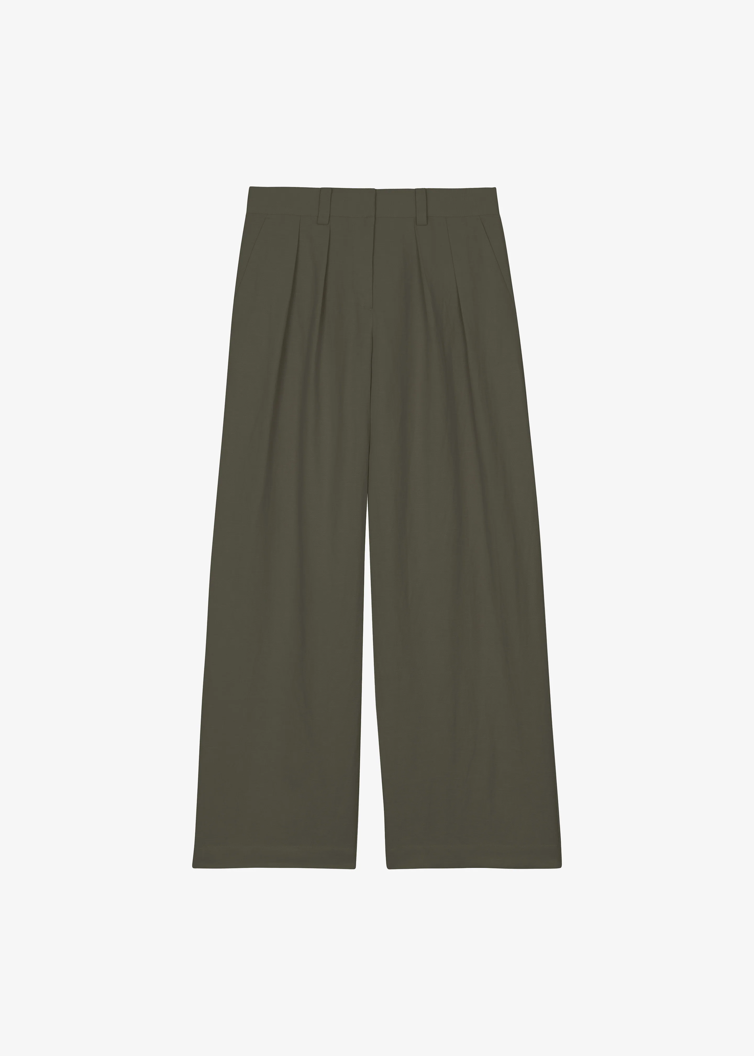 Daytona Pleated Trousers - Khaki - Image 6