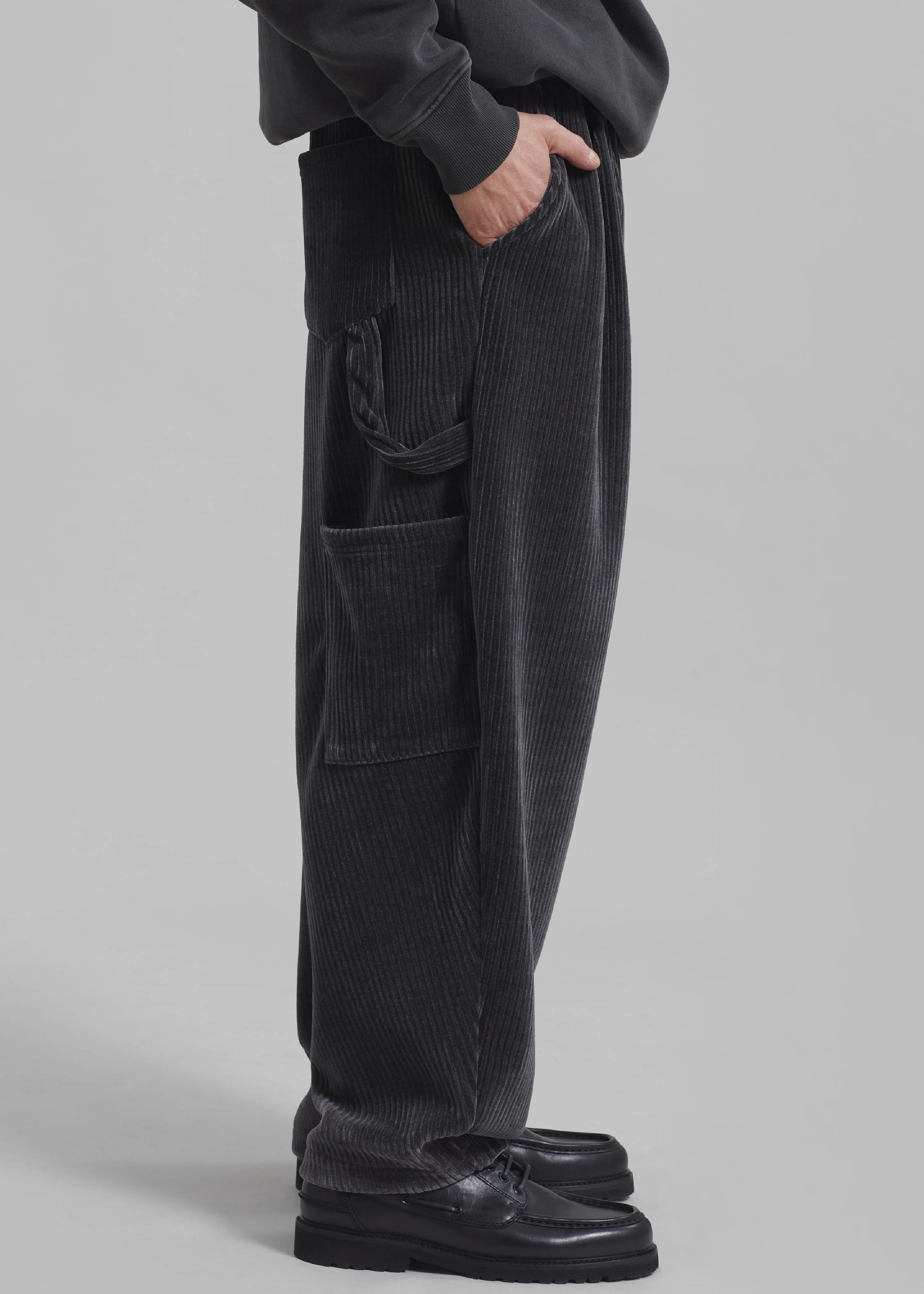 Declan Corduroy Pants - Charcoal - Image 5